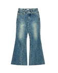 Flare Jean Trouser in Green Blue by Tanaka Denim-TANAKA-Idlewild-Cincinnati