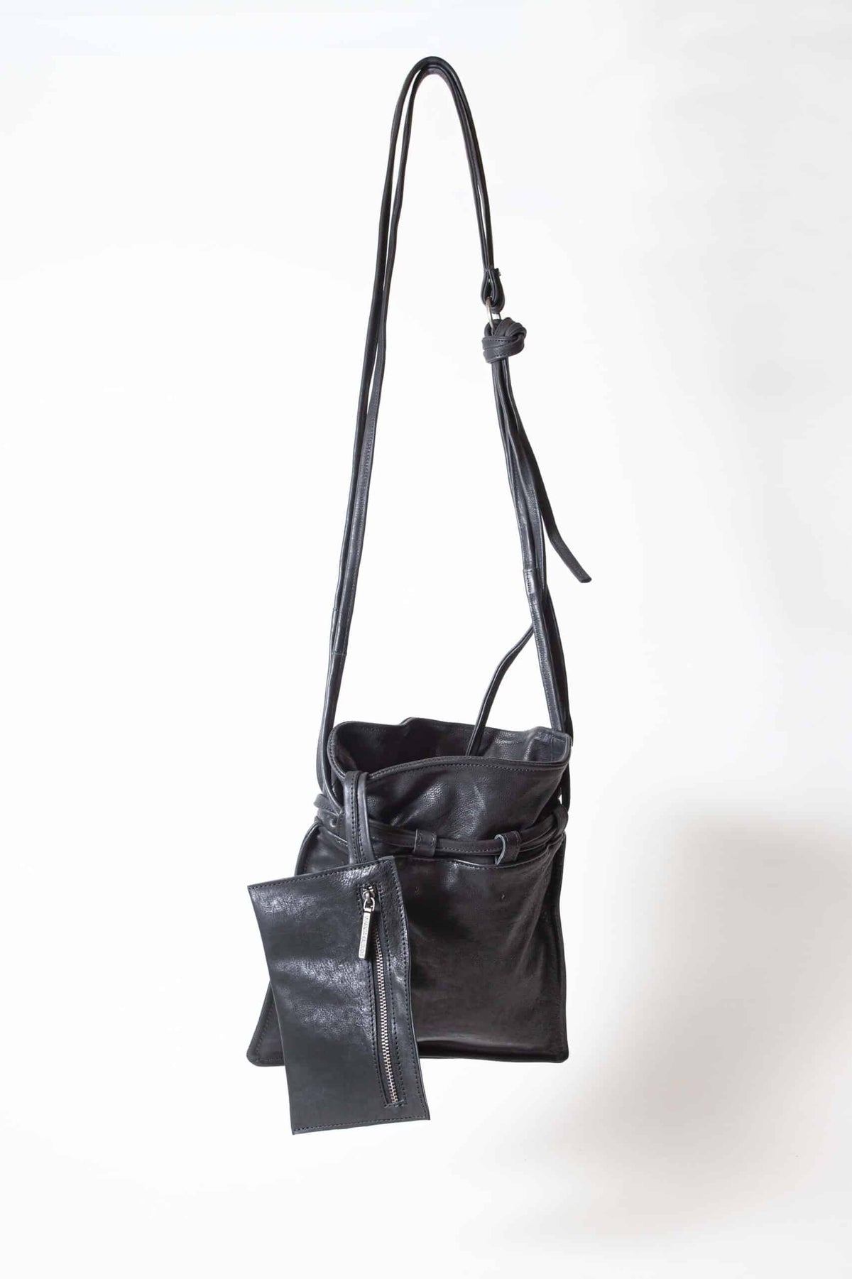 Floral Drawstring Bag - XS in Black by Miranda Kaloudis-MDK-Idlewild-Cincinnati