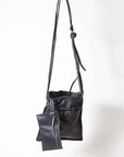 Floral Drawstring Bag - XS in Black by Miranda Kaloudis-MDK-Idlewild-Cincinnati