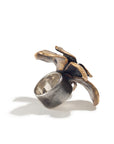 Flower Ring in Bronze with a Sterling Silver Band by STON by Latondra Newton-STON by Latondra Newton-Idlewild-Cincinnati