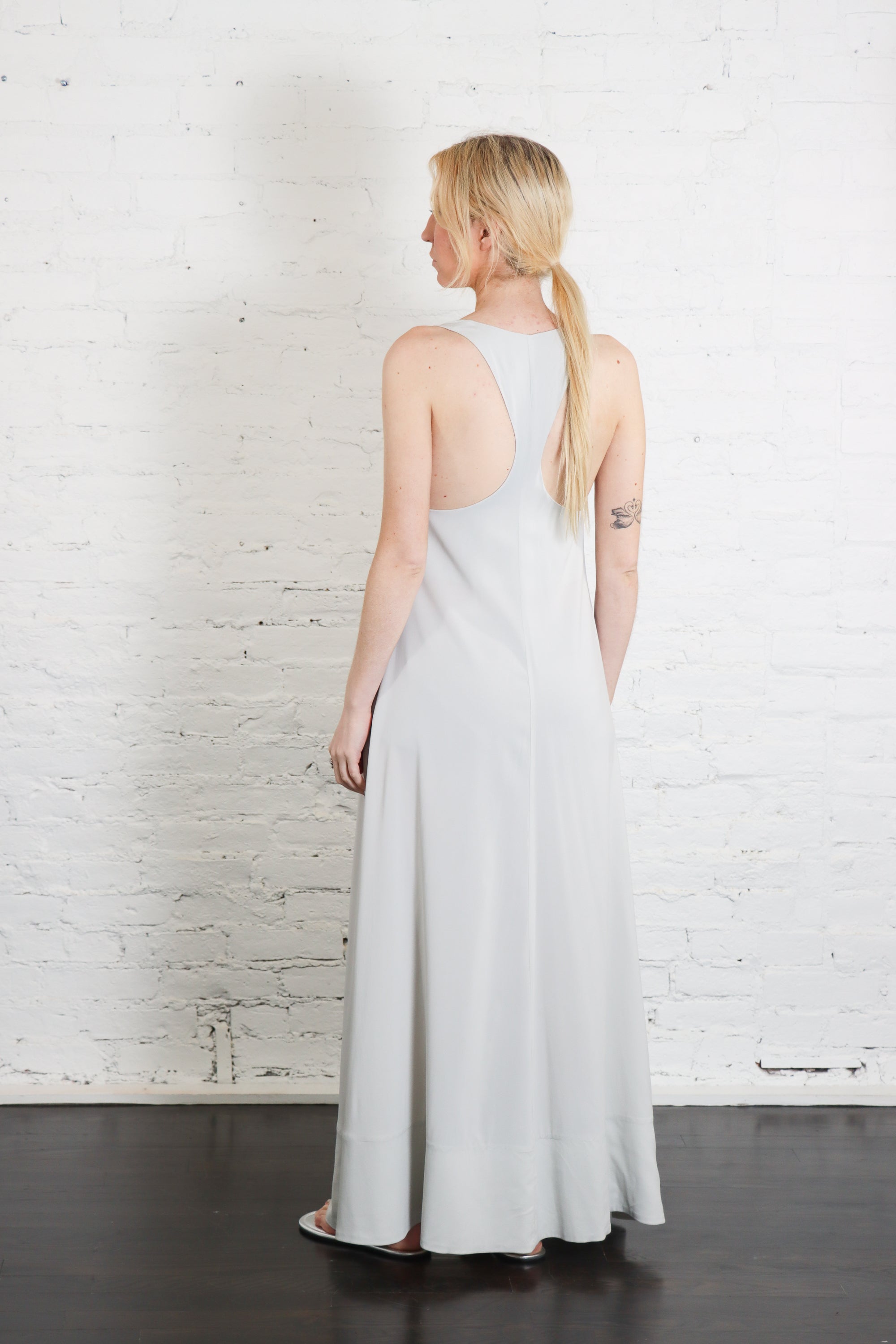 Fluid Tank Dress in Silver by St. Agni-St. Agni-Idlewild-Cincinnati