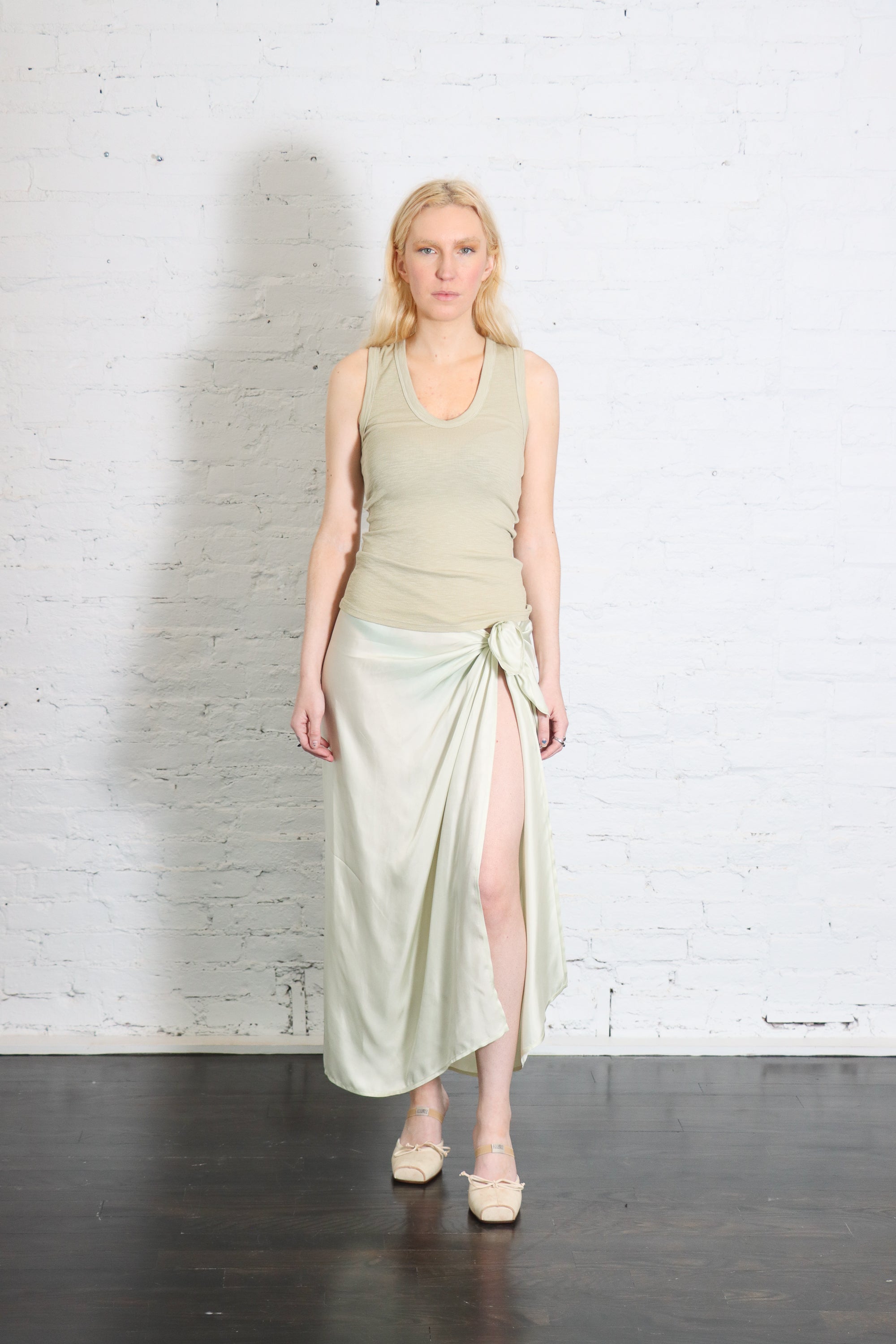 Fluid Twill Sarong in Beach Glass by Enza Costa-Enza Costa-Idlewild-Cincinnati