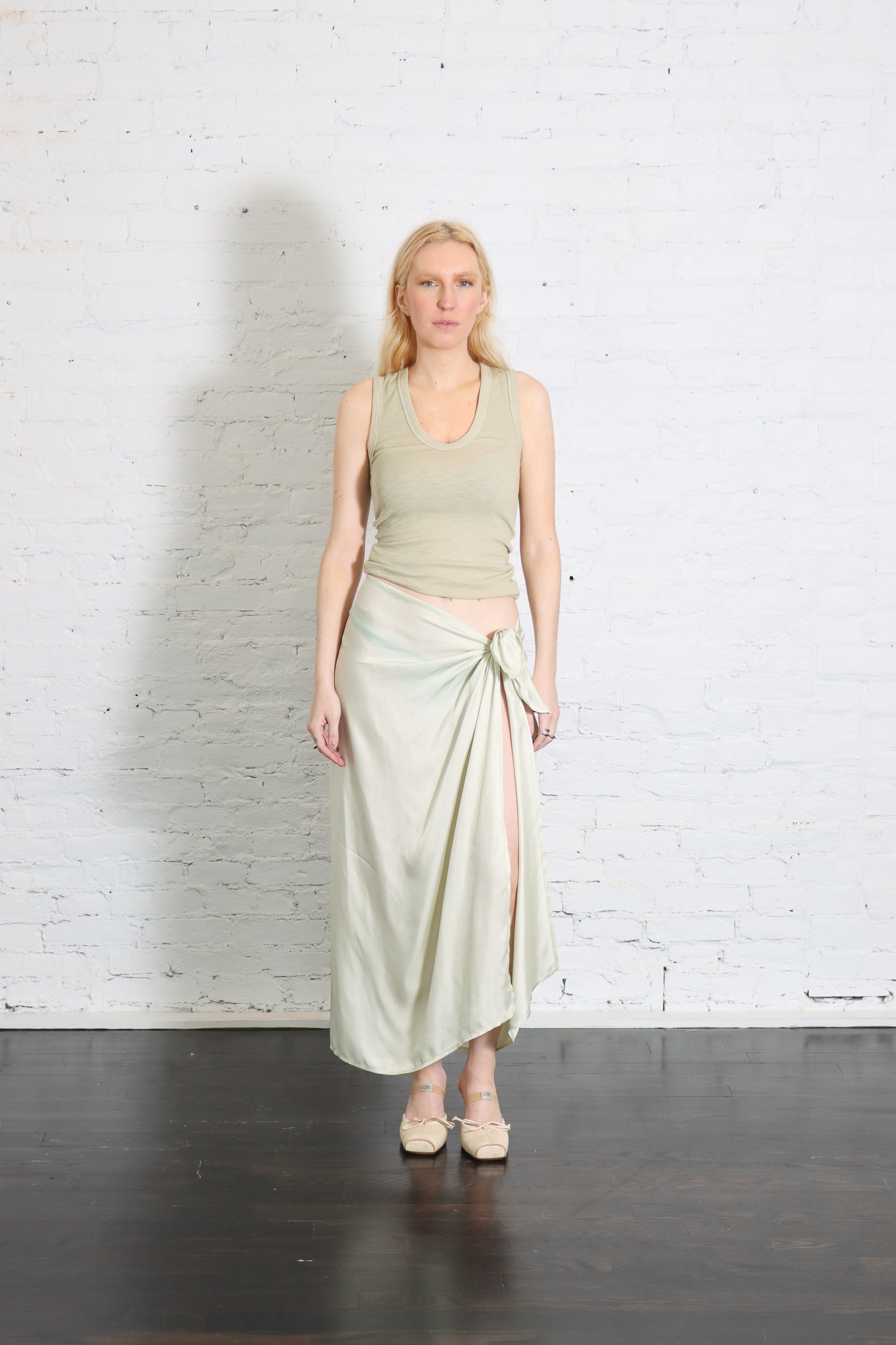 Fluid Twill Sarong in Beach Glass by Enza Costa-Enza Costa-Idlewild-Cincinnati