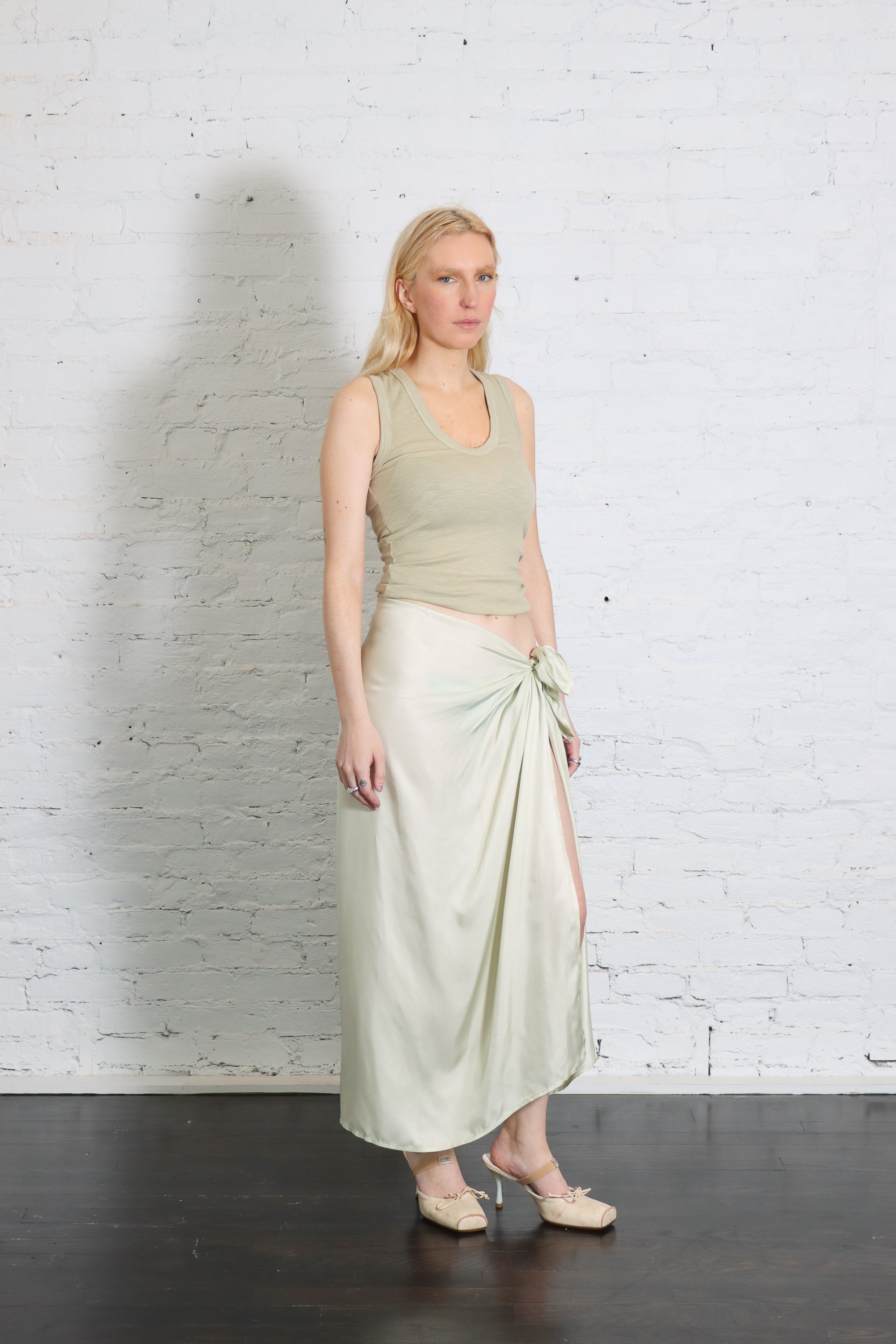 Fluid Twill Sarong in Beach Glass by Enza Costa-Enza Costa-Idlewild-Cincinnati