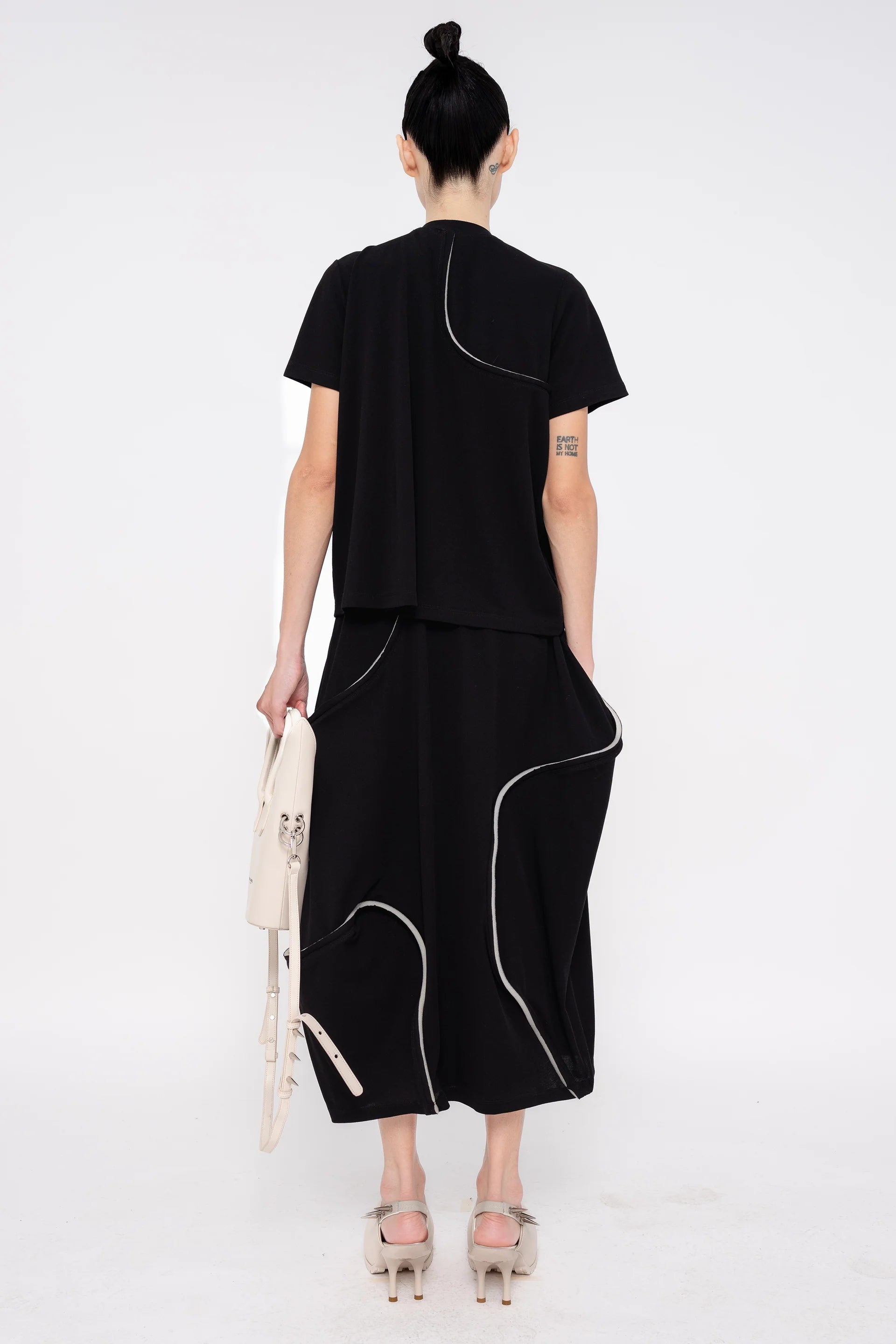 Foamy Seam Skirt in Black by Melitta Baumeister-Melitta Baumeister-Idlewild