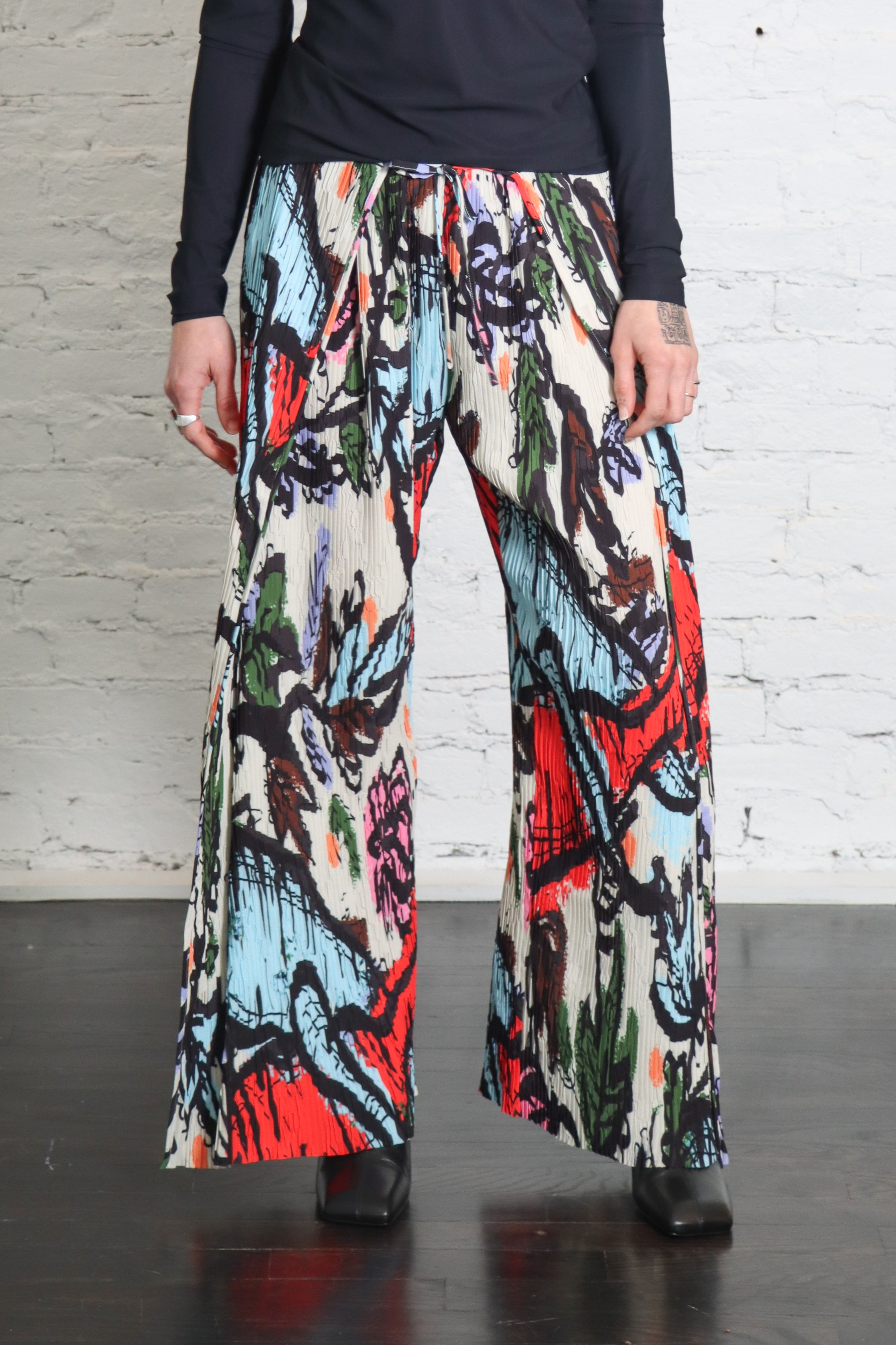 Fold Plissé Pants in Carrots by Henrik Vibskov-Bottoms-Henrik Vibskov-Idlewild