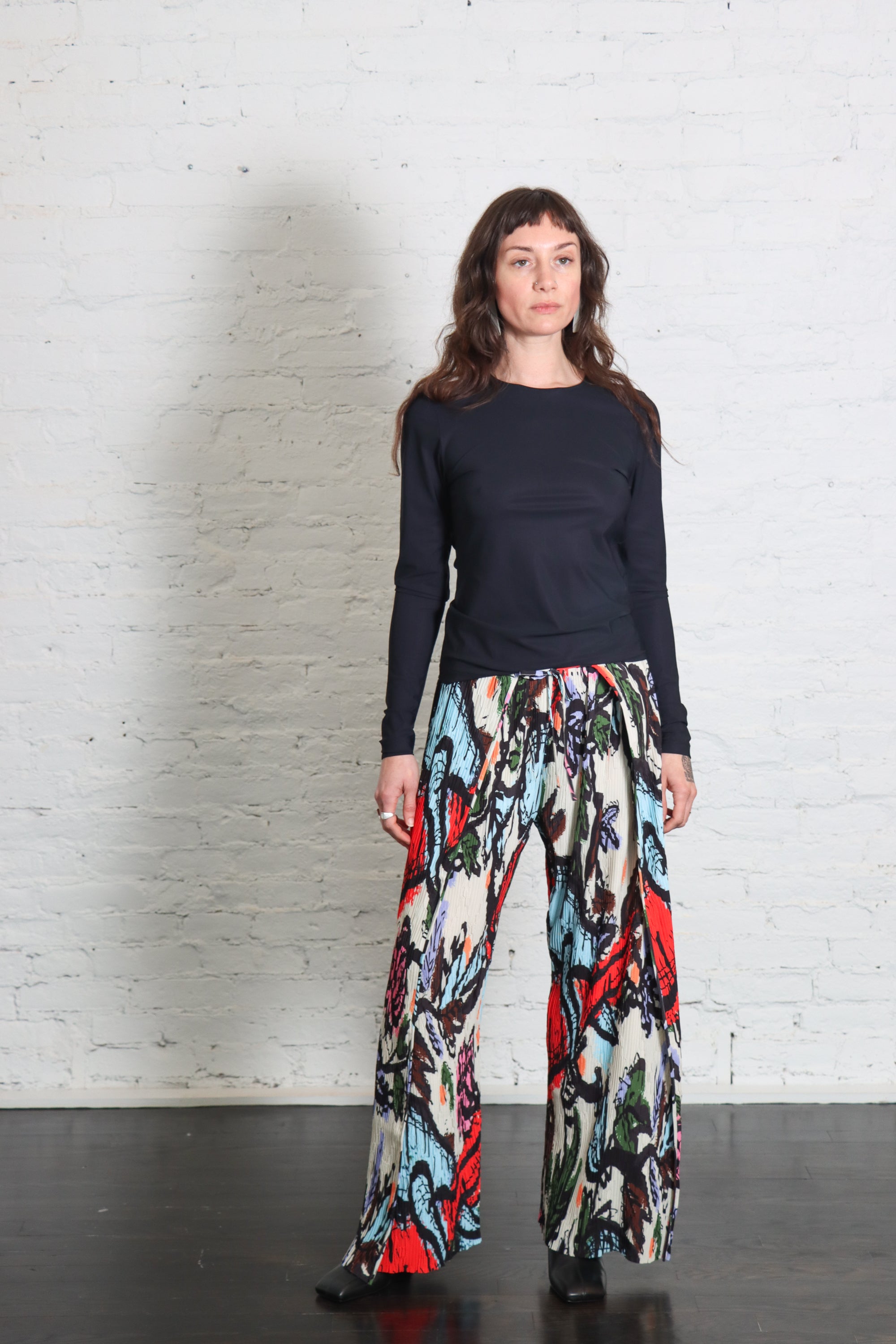 Fold Plissé Pants in Carrots by Henrik Vibskov-Bottoms-Henrik Vibskov-Idlewild