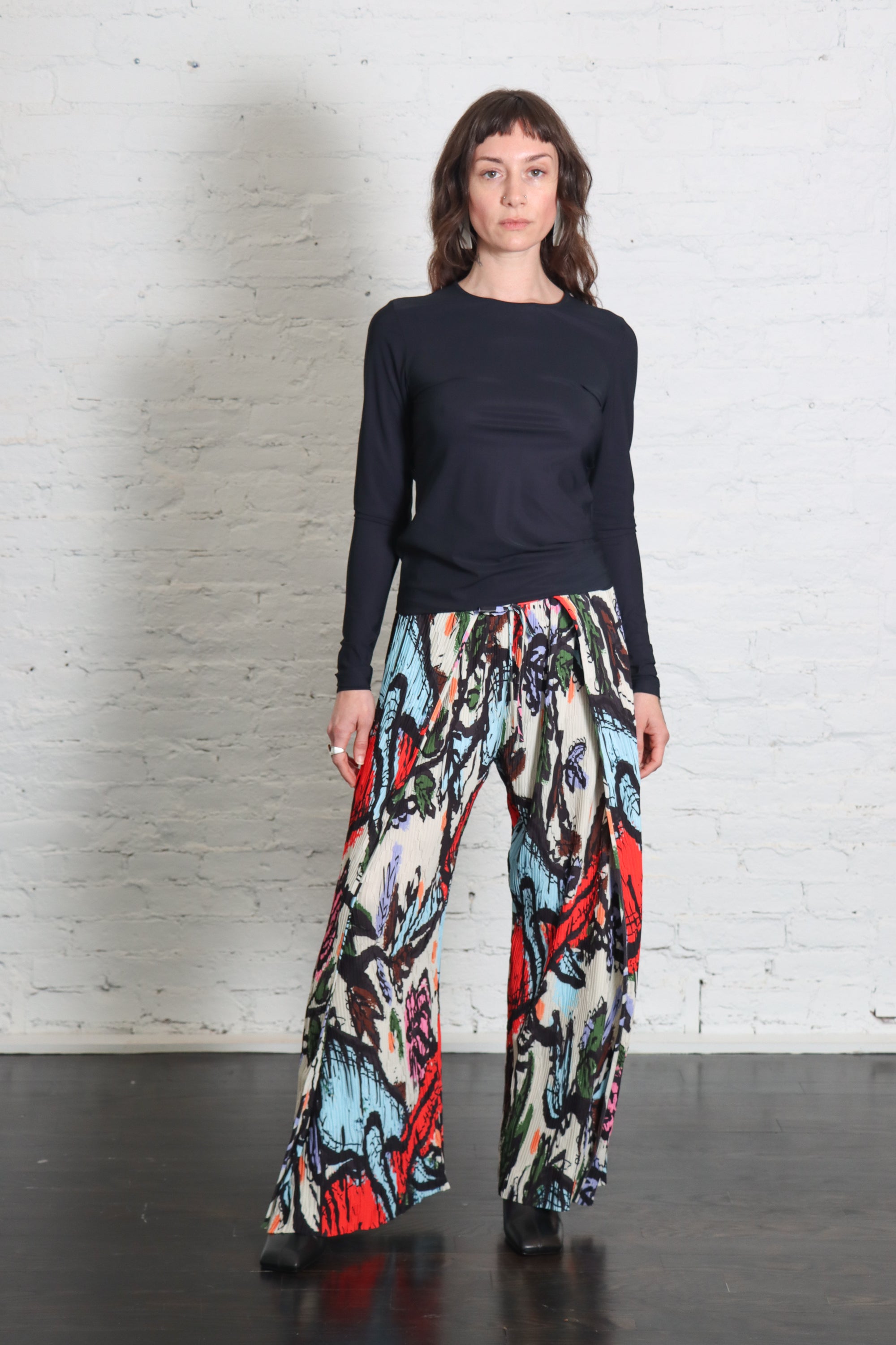 Fold Plissé Pants in Carrots by Henrik Vibskov-Bottoms-Henrik Vibskov-Idlewild