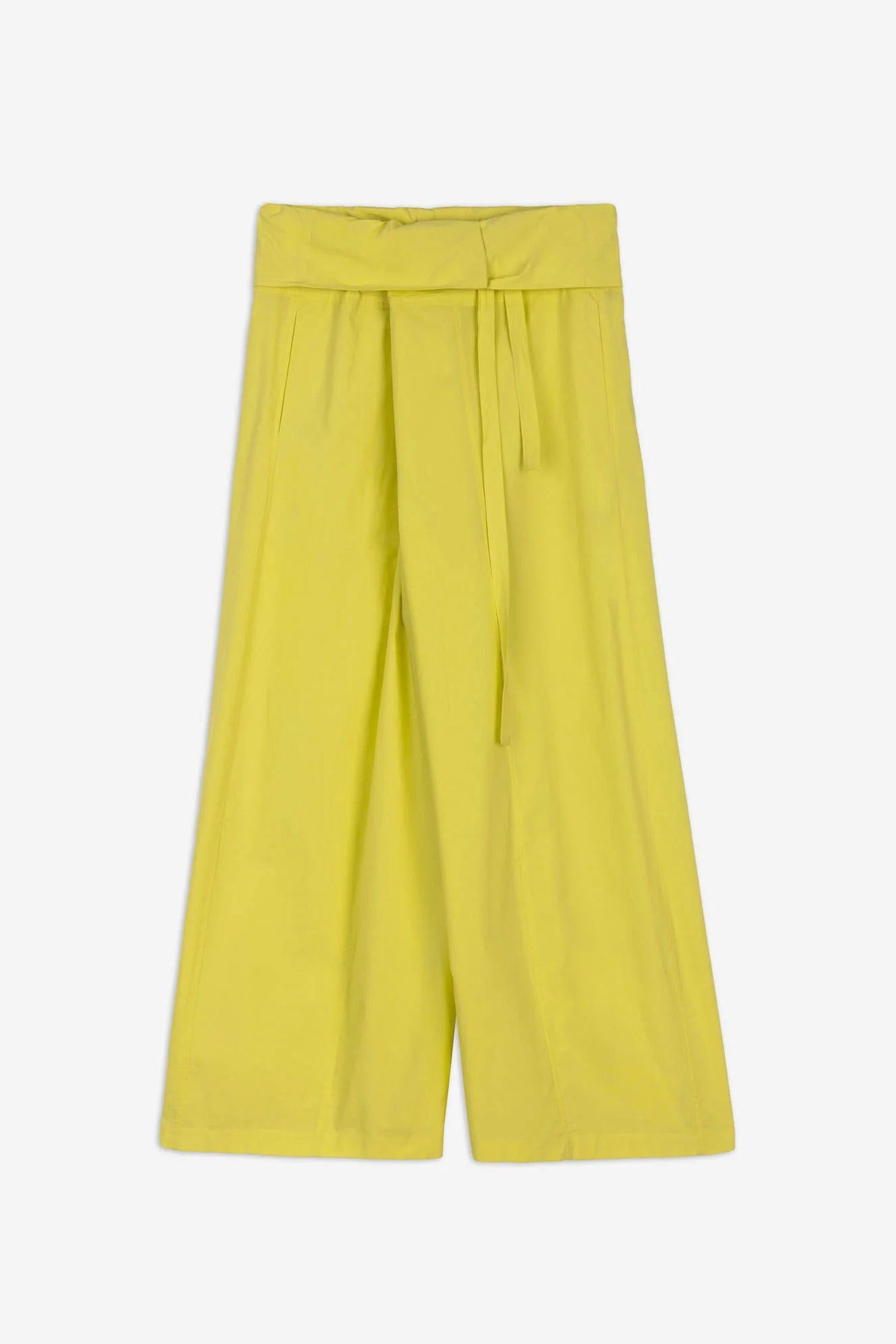 Folded Waist Pant in Limone by Alysi-Alysi-Idlewild-Cincinnati