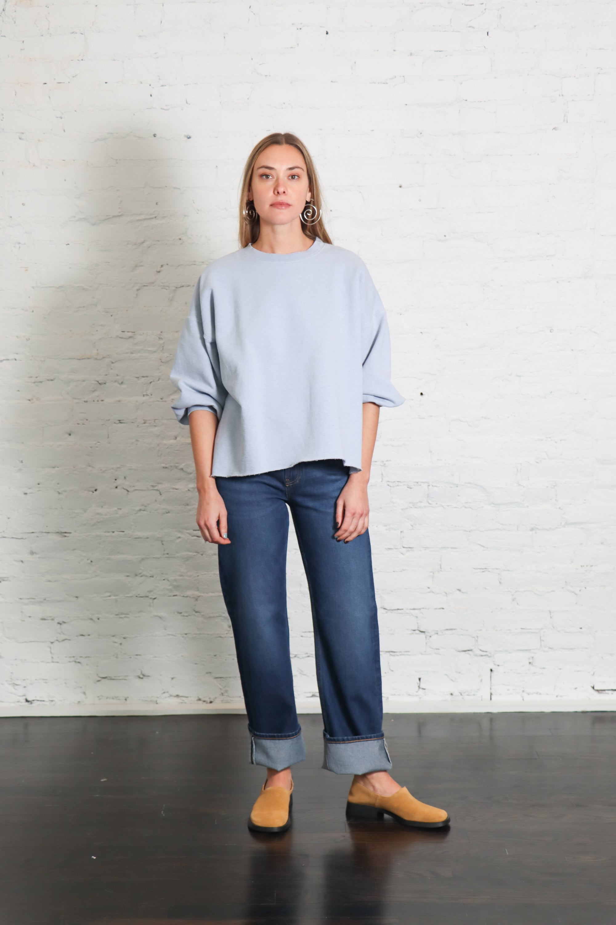 Fond Sweatshirt in Blue by Rachel Comey-Tops-Rachel Comey-Idlewild