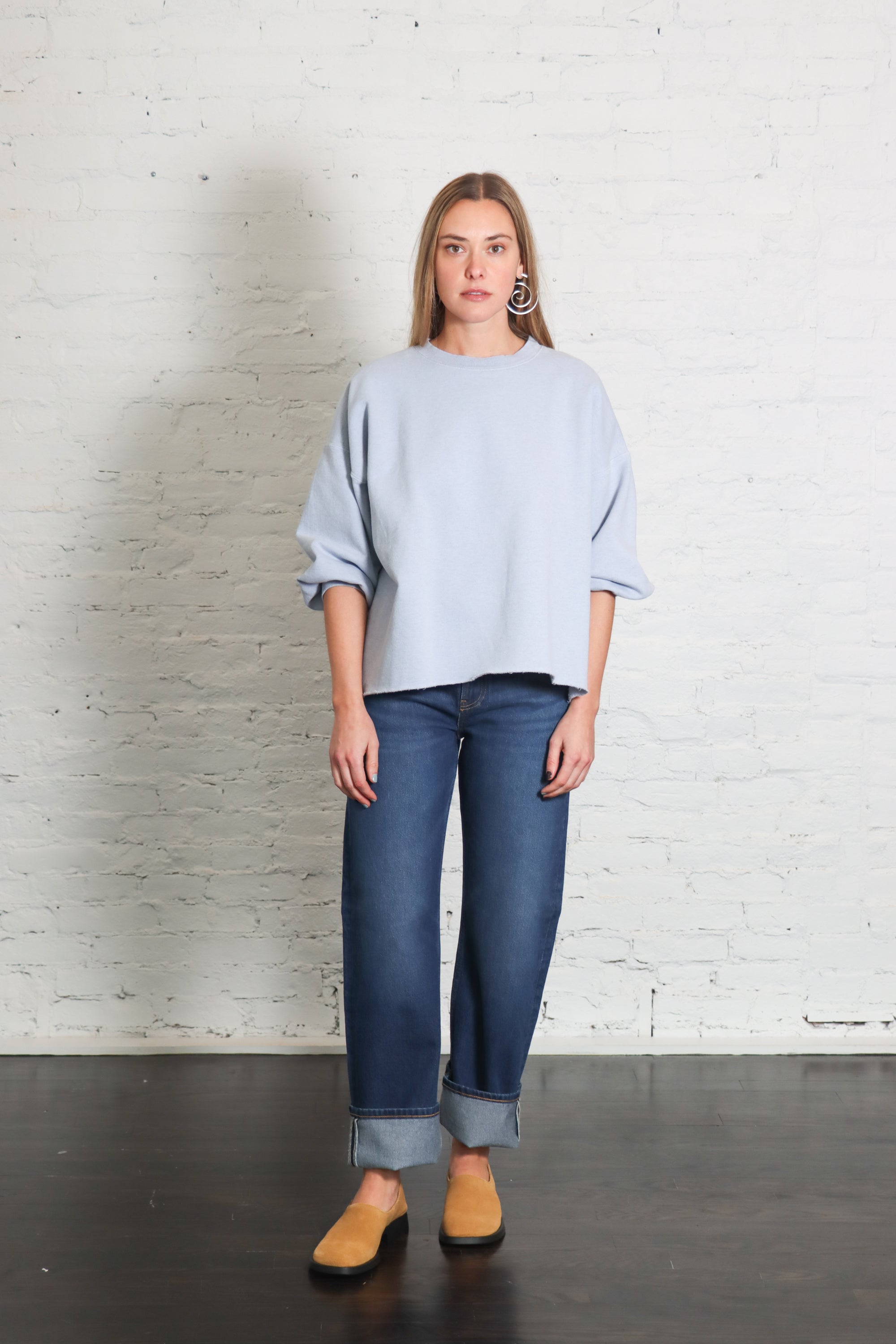 Fond Sweatshirt in Blue by Rachel Comey-Tops-Rachel Comey-Idlewild