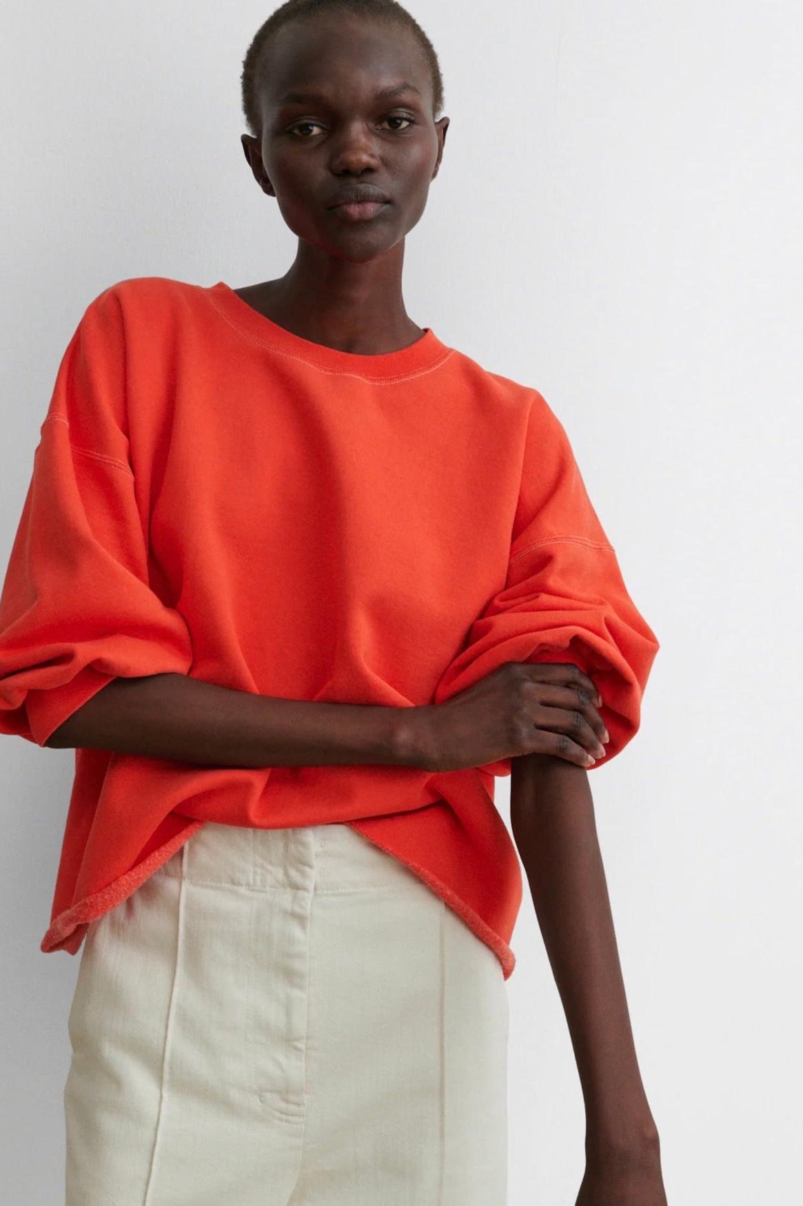 Fond Sweatshirt in Tomato by Rachel Comey-Tops-Rachel Comey-Idlewild
