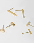 Forage Stud Earring Collection in Brass by Mulxiply-MULXIPLY-Idlewild