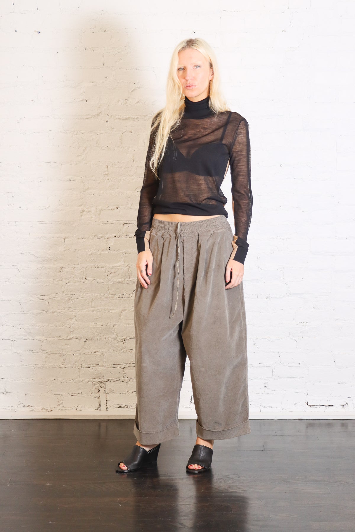 Front Back Turtleneck Pullover in Black & Camel by MM6 Maison Margiela-MM6-Idlewild-Cincinnati