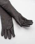 Full-Arm Lambskin Unlined Gloves in Black by Gloves Forino 1899-Gloves Forino 1899-Idlewild-Cincinnati
