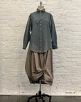 Gaiter Shirt in Worn Denim by Lauren Manoogian-Lauren Manoogian-Idlewild-Cincinnati