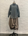 Gaiter Shirt in Worn Denim by Lauren Manoogian-Lauren Manoogian-Idlewild-Cincinnati