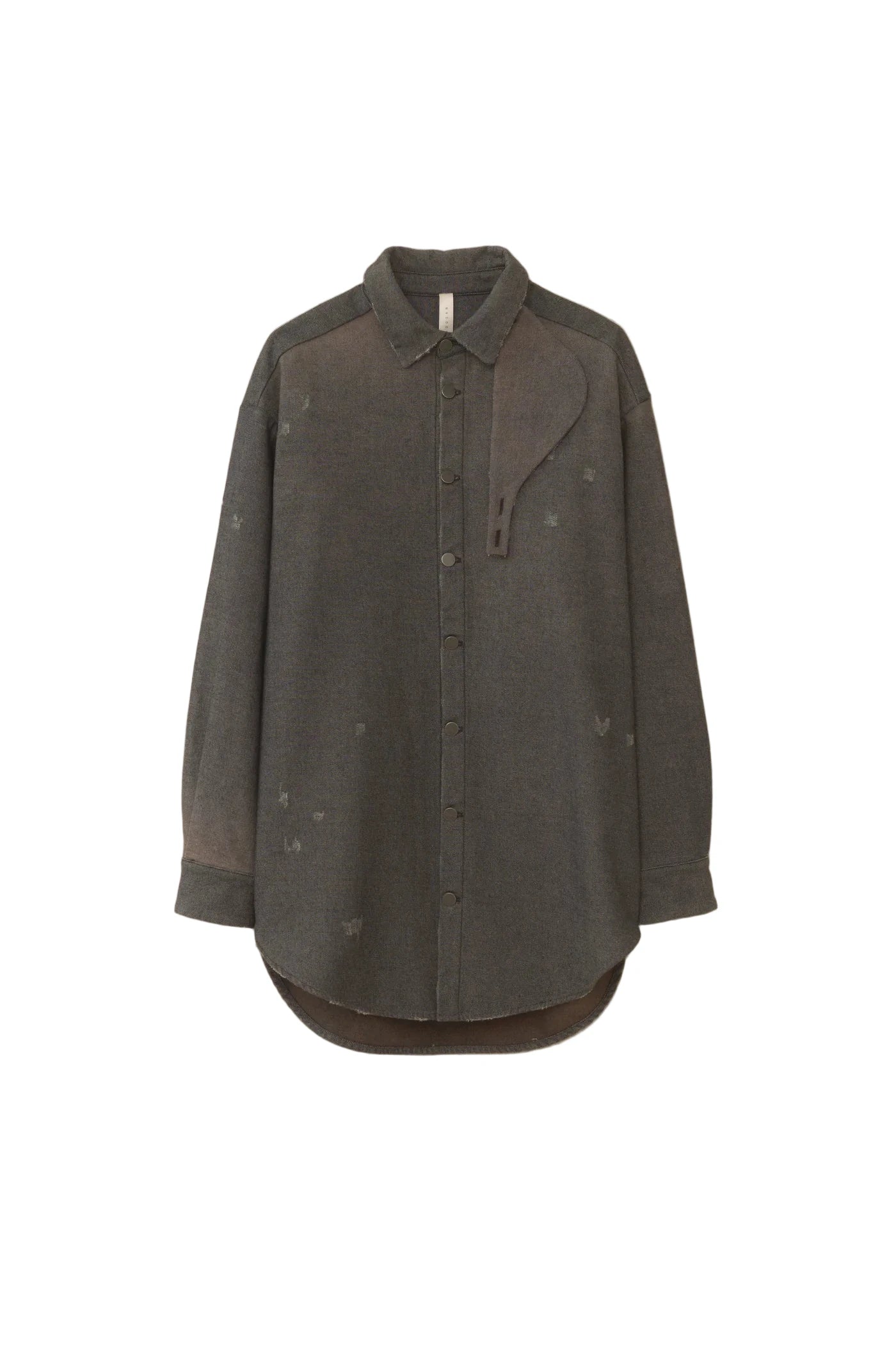 Gaiter Shirt in Worn Denim by Lauren Manoogian-Lauren Manoogian-Idlewild-Cincinnati