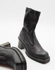 Gasolina Leather Stretch Boot in Nero by Lofina-Lofina-Idlewild-Cincinnati