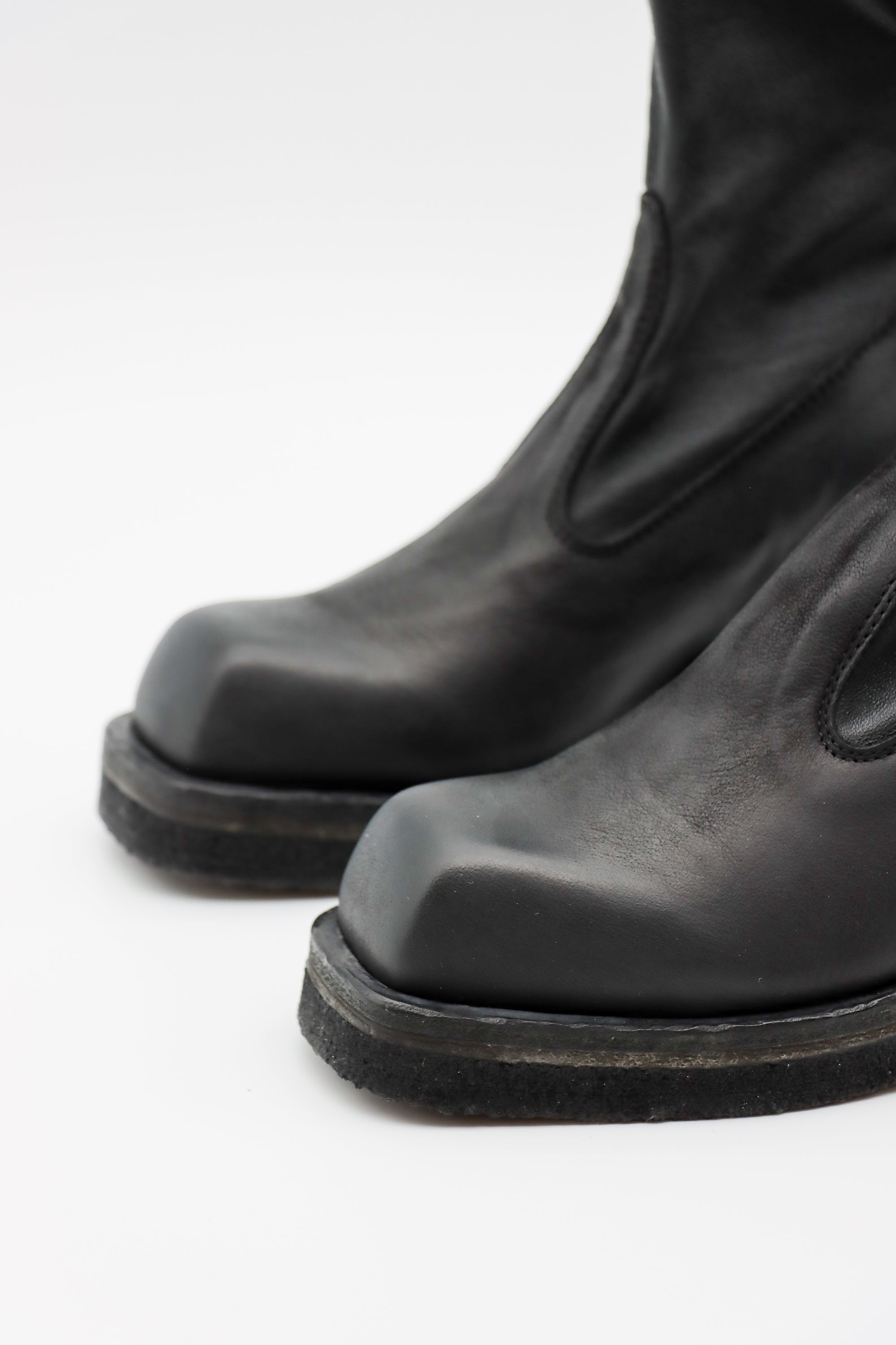 Gasolina Leather Stretch Boot in Nero by Lofina-Lofina-Idlewild-Cincinnati