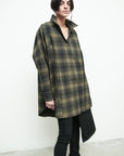 Gaspar Shirt in Moss/Black by Nicholas K-Nicholas K-Idlewild-Cincinnati