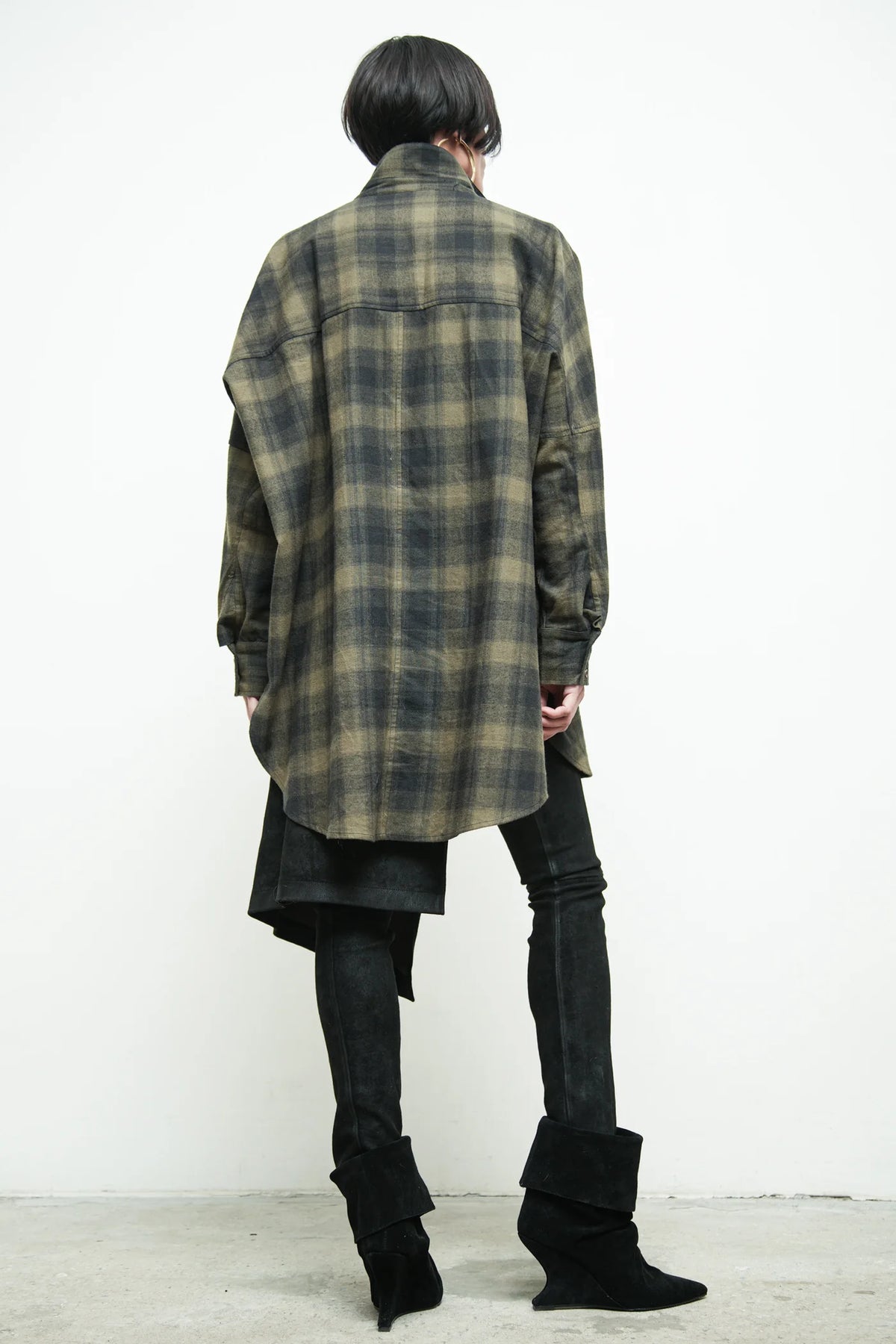 Gaspar Shirt in Moss/Black by Nicholas K-Nicholas K-Idlewild-Cincinnati