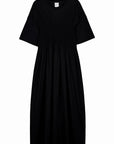 Gathered Dress in Black by Kowtow-Kowtow-Idlewild