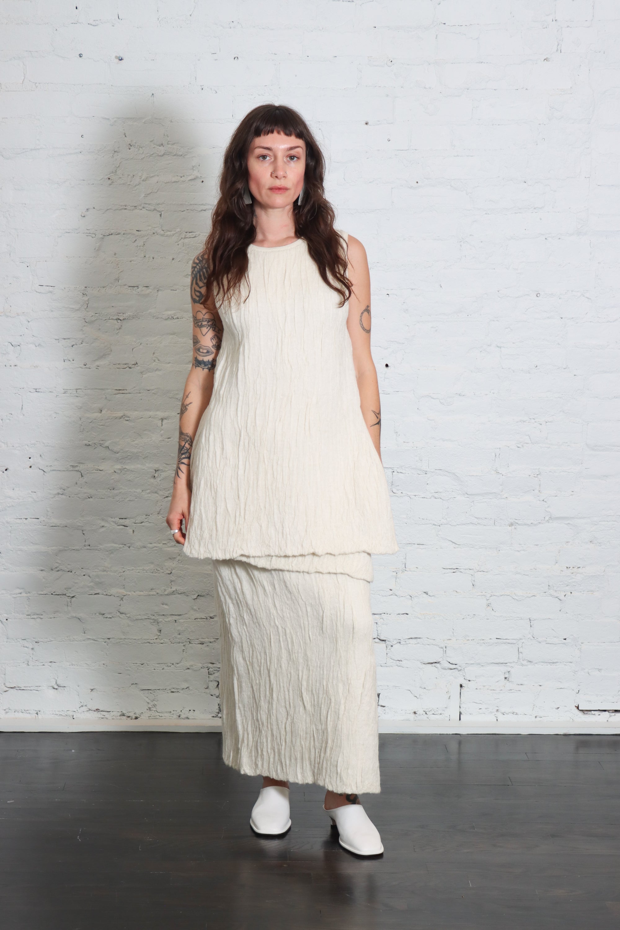 Gauze Layer Skirt in Raw White by Lauren Manoogian – Idlewild