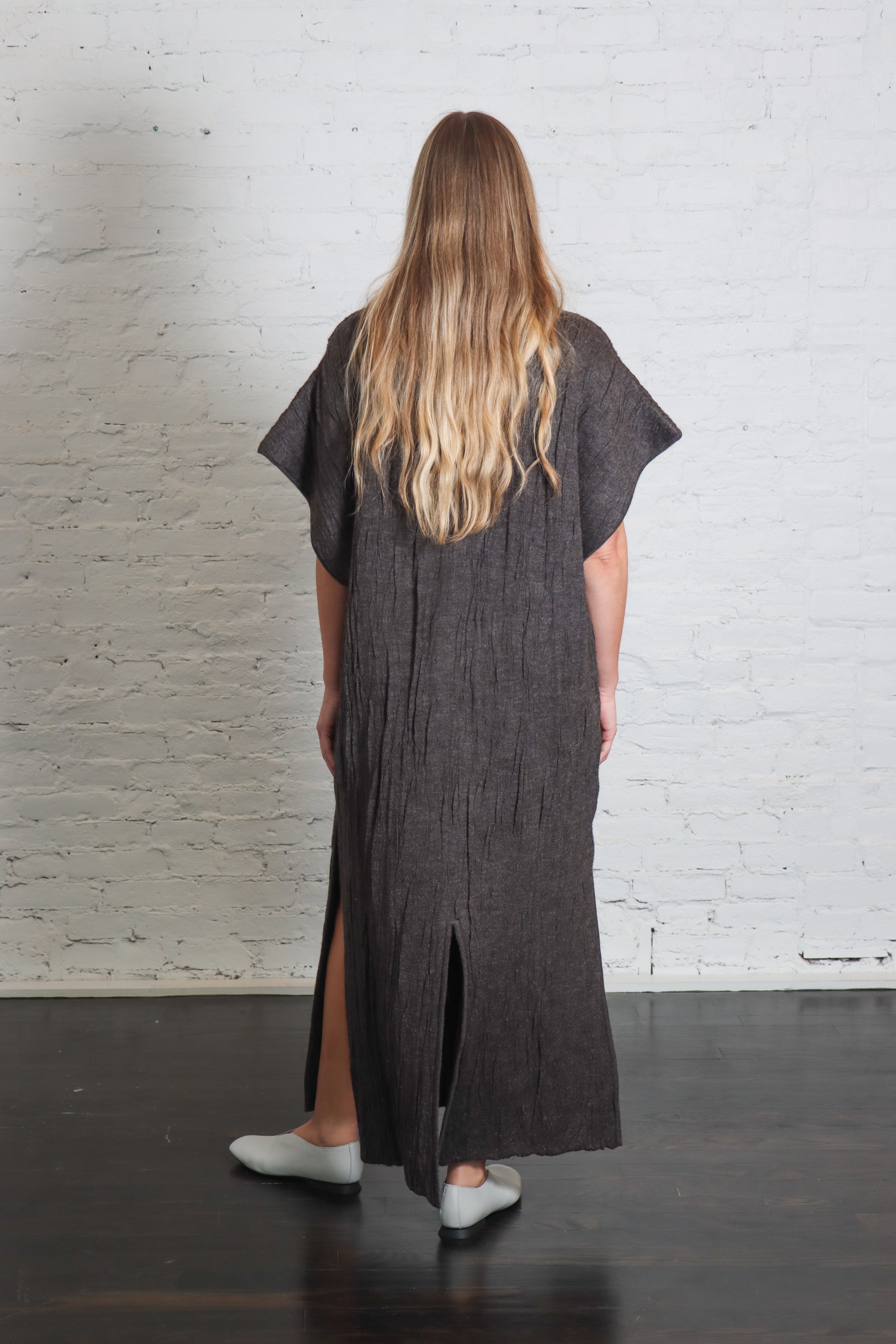 Gauze Caftan in Blackened by Lauren Manoogian-Lauren Manoogian-Idlewild-Cincinnati