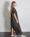 Gauze Caftan in Blackened by Lauren Manoogian-Lauren Manoogian-Idlewild-Cincinnati