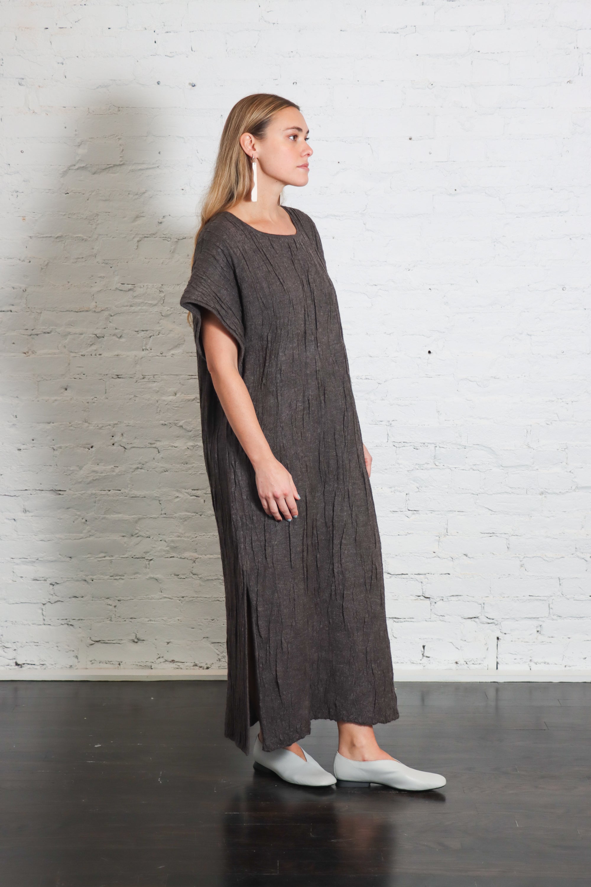 Gauze Caftan in Blackened by Lauren Manoogian-Lauren Manoogian-Idlewild-Cincinnati