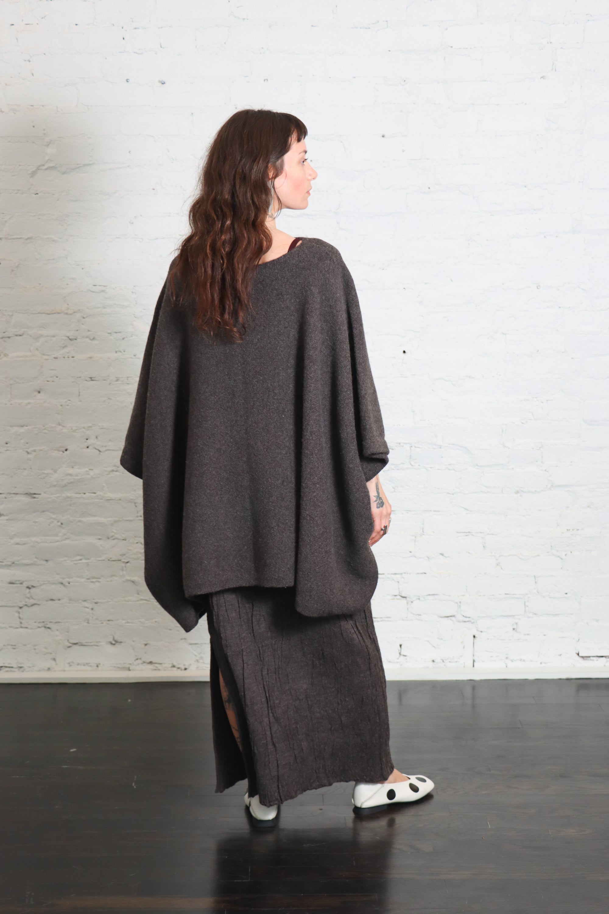 Gauze Layer Skirt in Blackened by Lauren Manoogian-Bottoms-Lauren Manoogian-Idlewild
