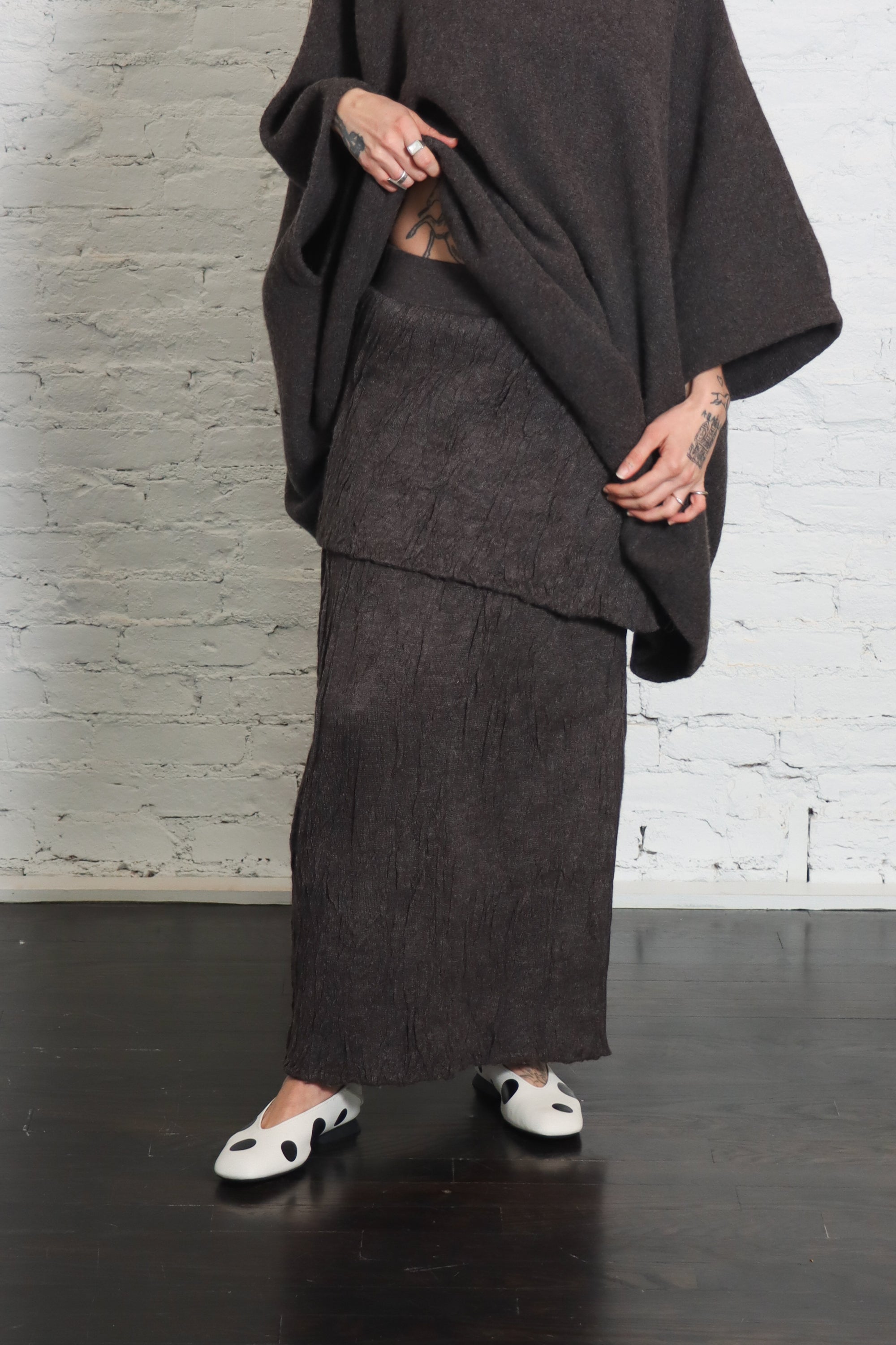 Gauze Layer Skirt in Blackened by Lauren Manoogian-Lauren Manoogian-Idlewild-Cincinnati