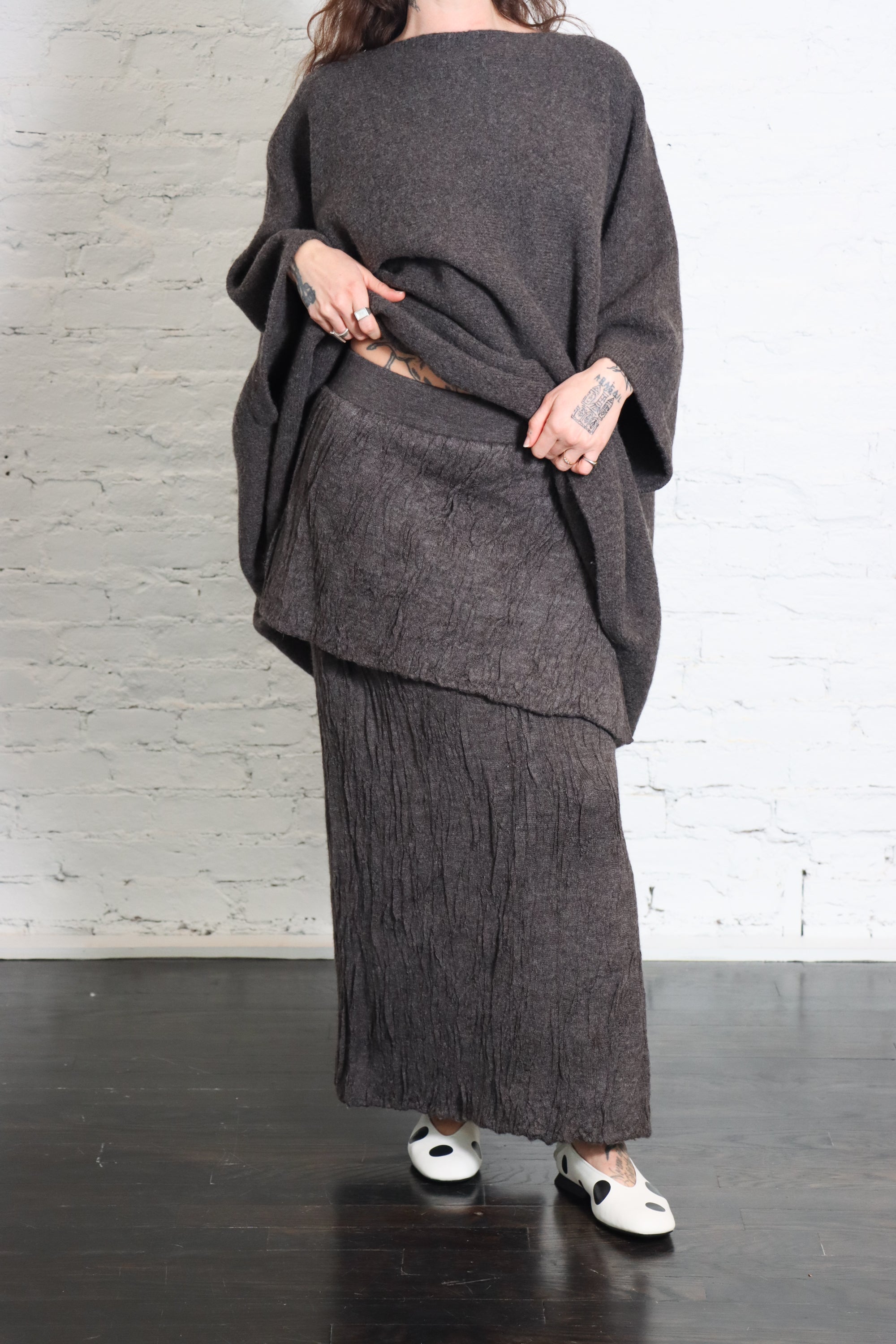 Gauze Layer Skirt in Blackened by Lauren Manoogian-Lauren Manoogian-Idlewild-Cincinnati