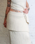Gauze Layer Skirt in Raw White by Lauren Manoogian-Bottoms-Lauren Manoogian-Idlewild