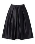 Silk Full Skirt in Black by Calle Evans - Idlewild
