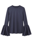 Silk Jersey Top in Night by Calle Evans