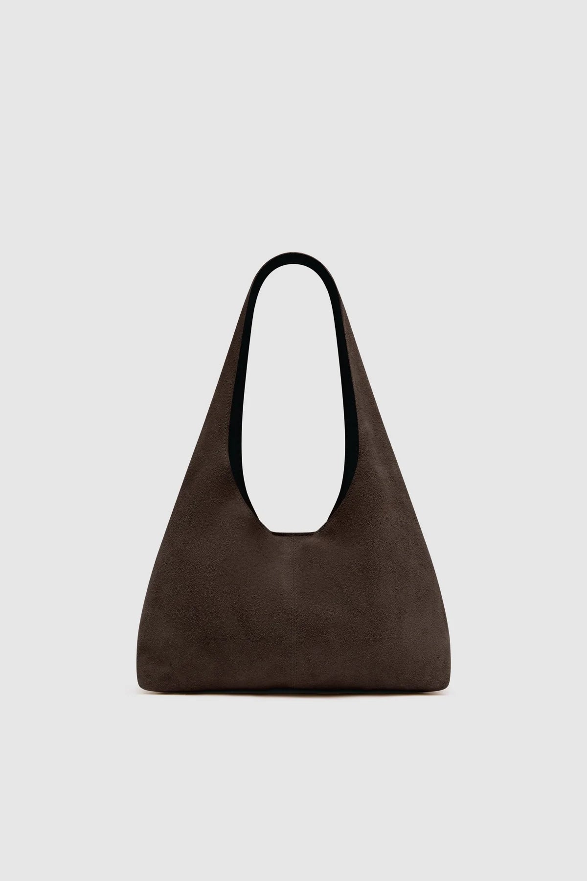 Suede Soft Bag in Coffee by St. Agni