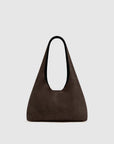 Suede Soft Bag in Coffee by St. Agni