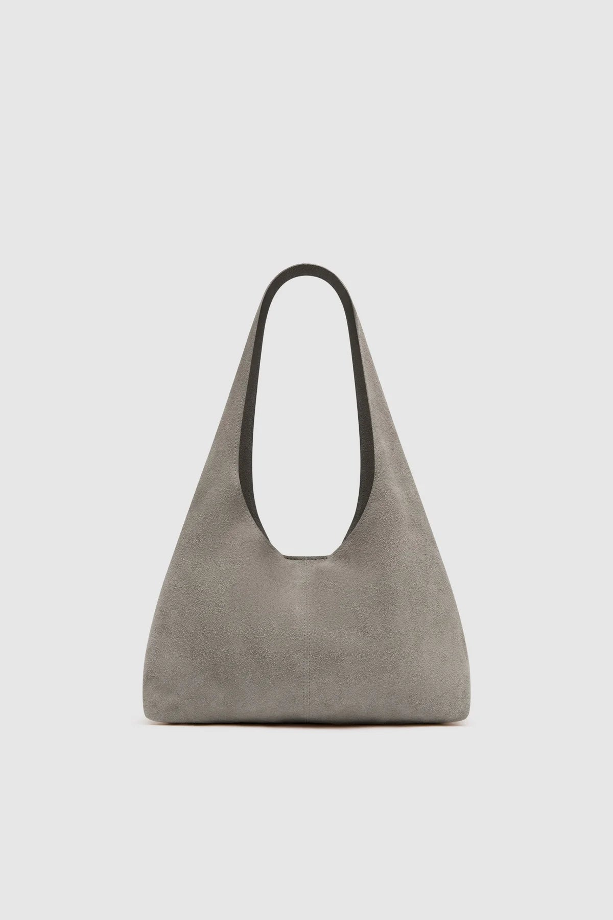 Suede Soft Bag in Pebble by St. Agni