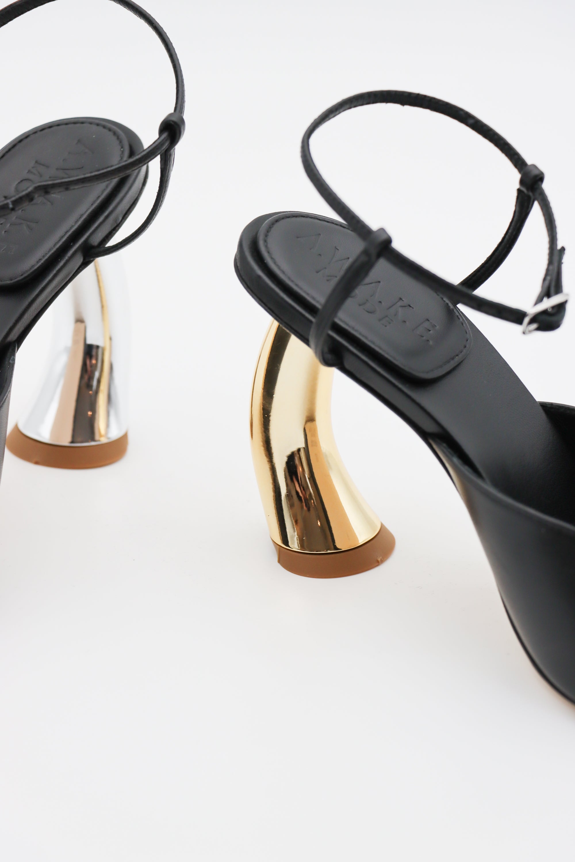 Giustine Heels in Black by A.W.A.K.E. Mode-Shoes-A.W.A.K.E. Mode-Idlewild