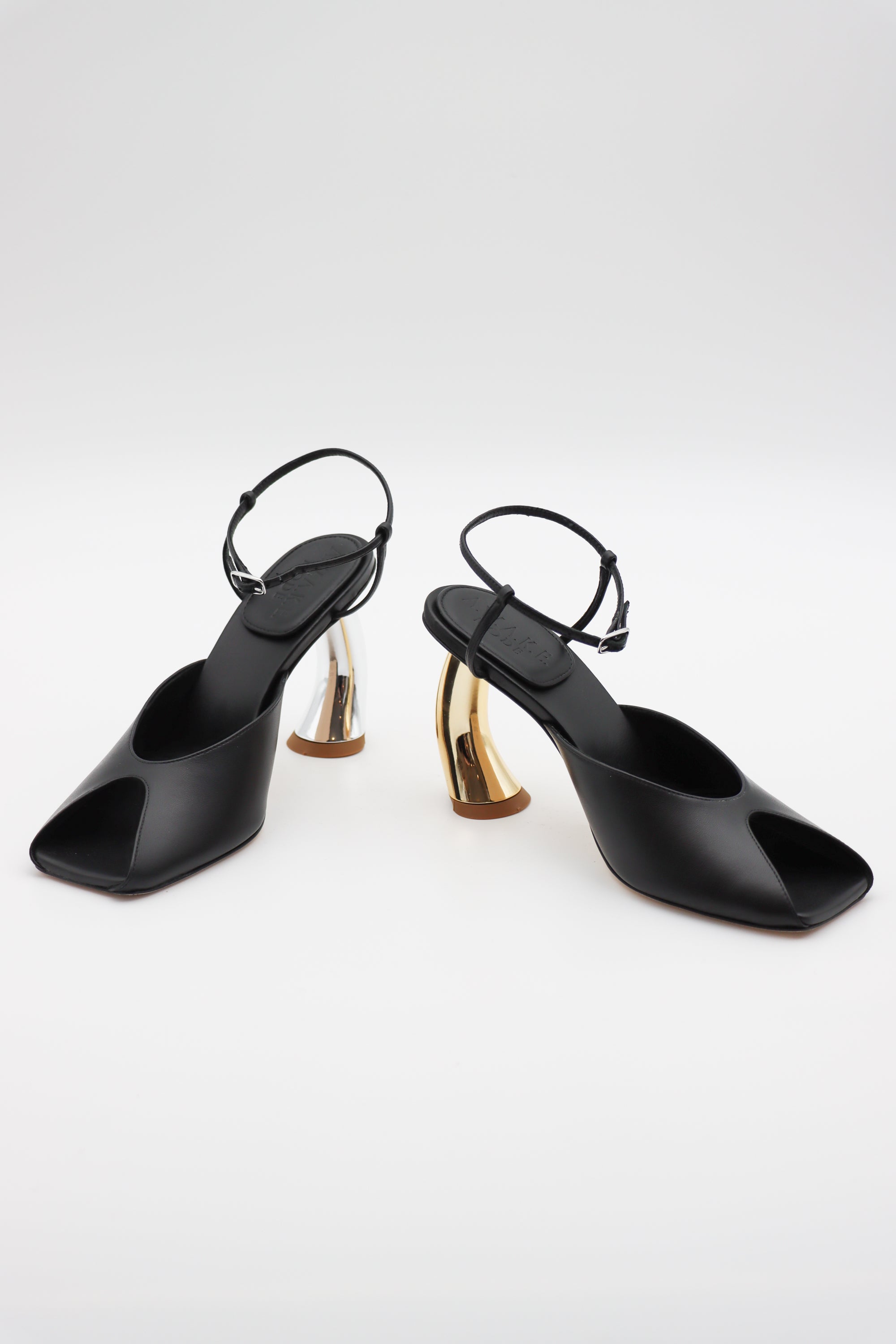Giustine Heels in Black by A.W.A.K.E. Mode-Shoes-A.W.A.K.E. Mode-Idlewild
