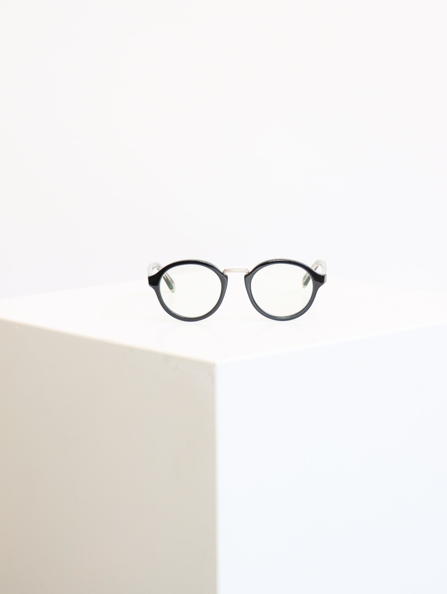 Gramophone Readers in Gloss Black by Caddis-Caddis Eyewear-Idlewild