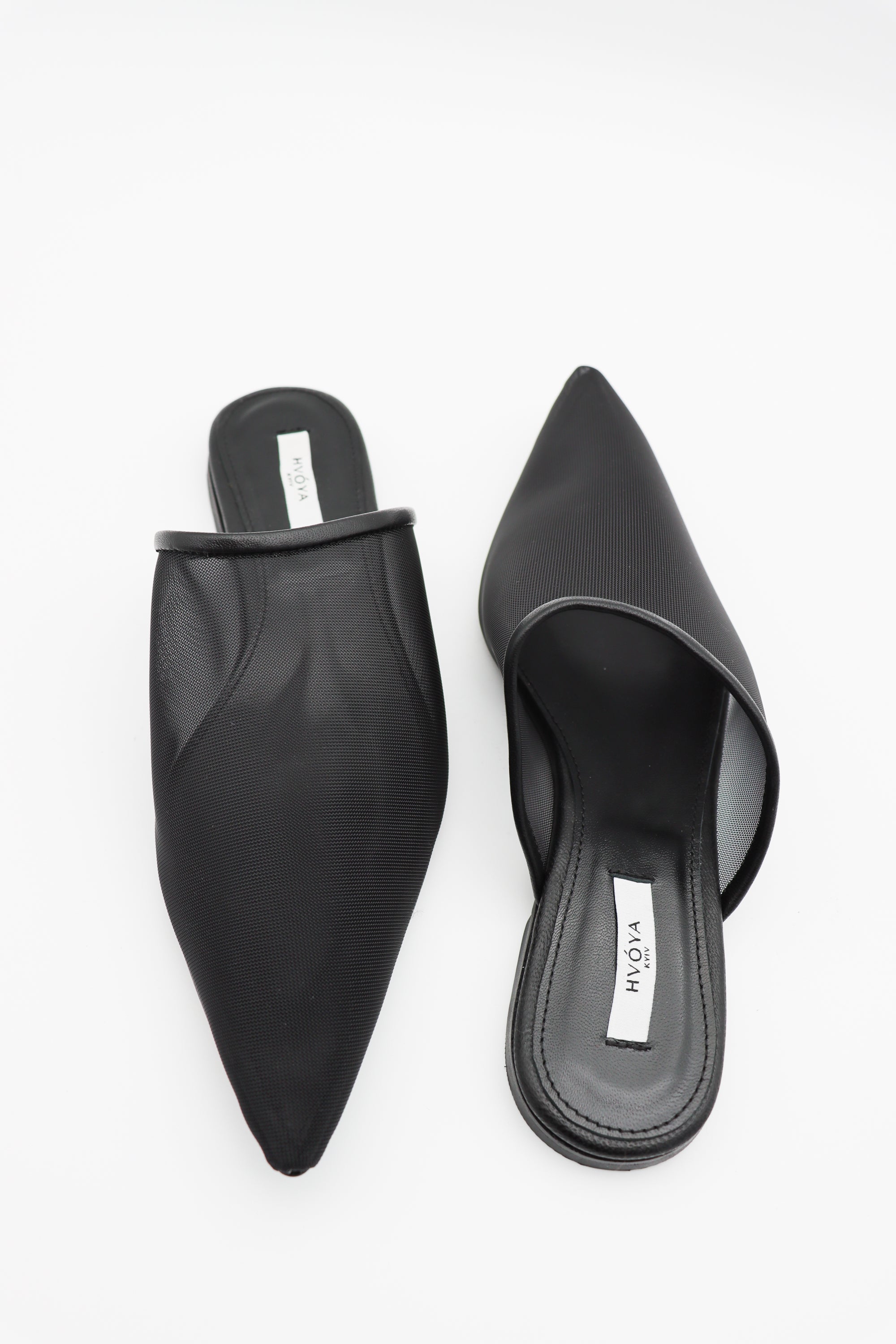 Grid Mules in Black by HVÓYA-Shoes-HVÓYA-Idlewild