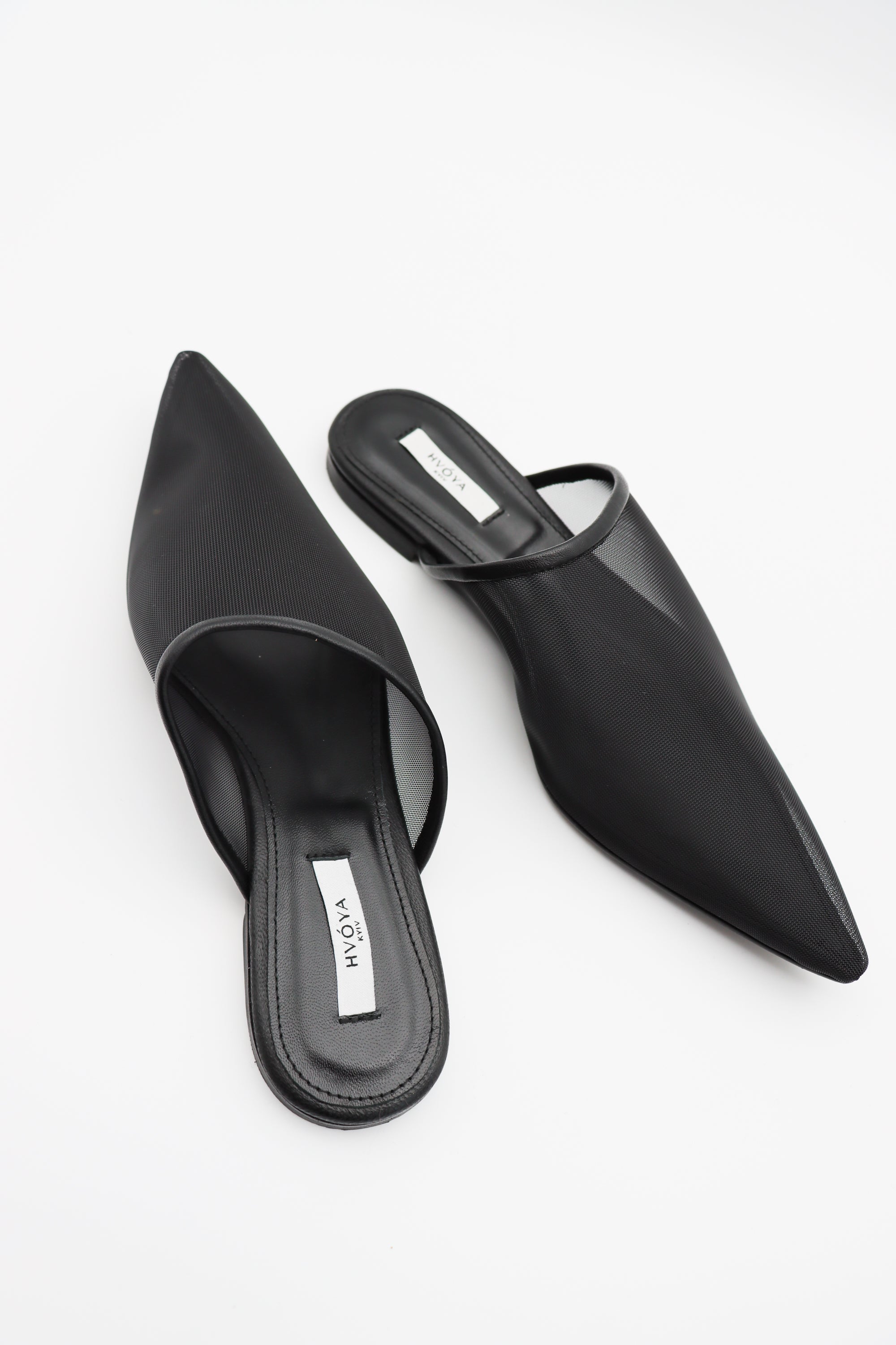 Grid Mules in Black by HVÓYA-Shoes-HVÓYA-Idlewild
