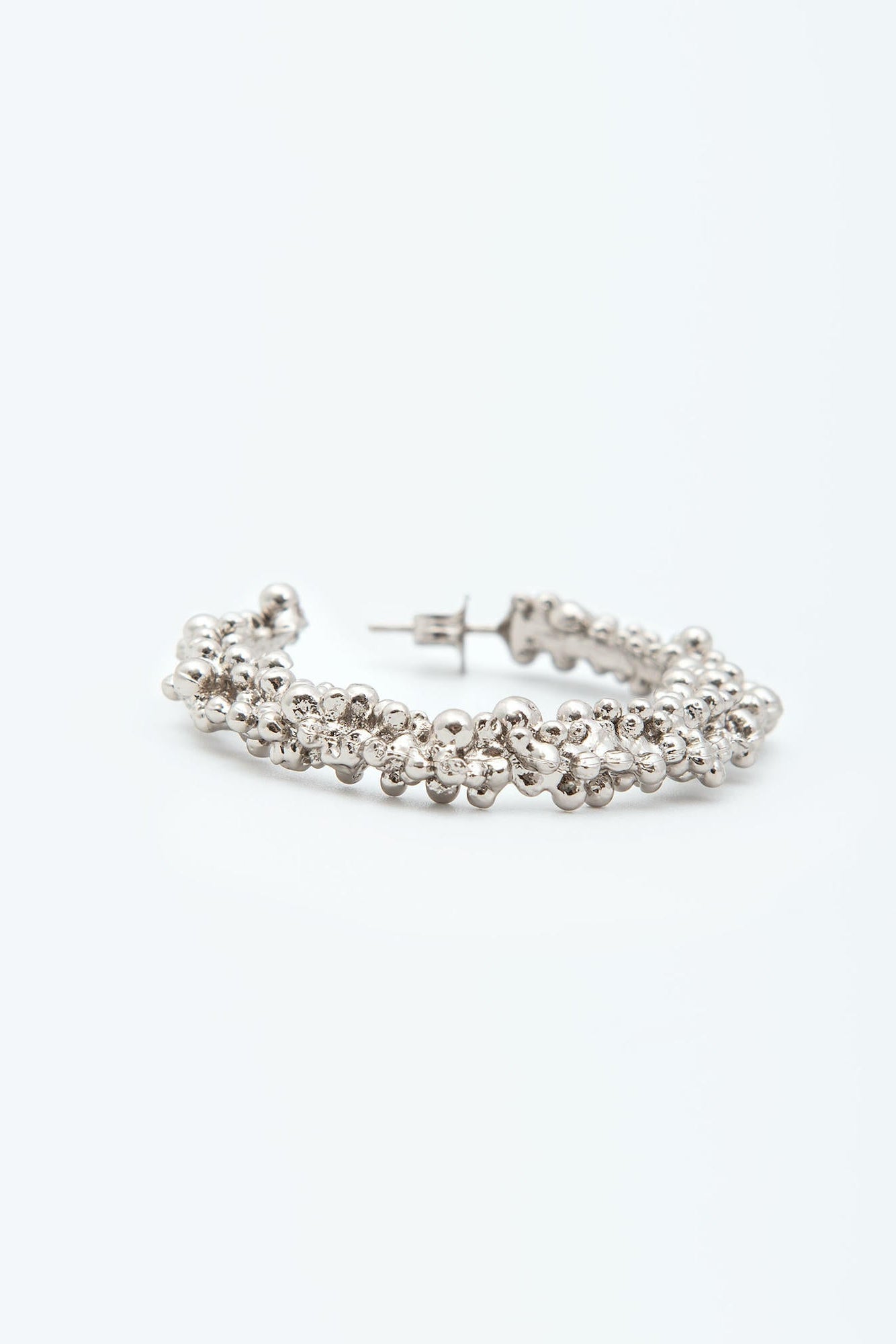 Half Hoop Earring in Silver by Alysi-Alysi-Idlewild-Cincinnati