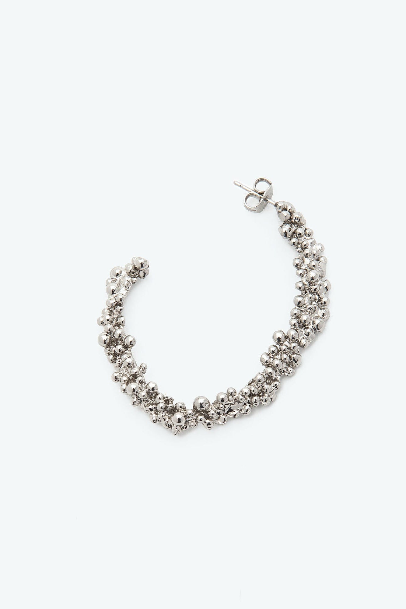 Half Hoop Earring in Silver by Alysi-Alysi-Idlewild-Cincinnati