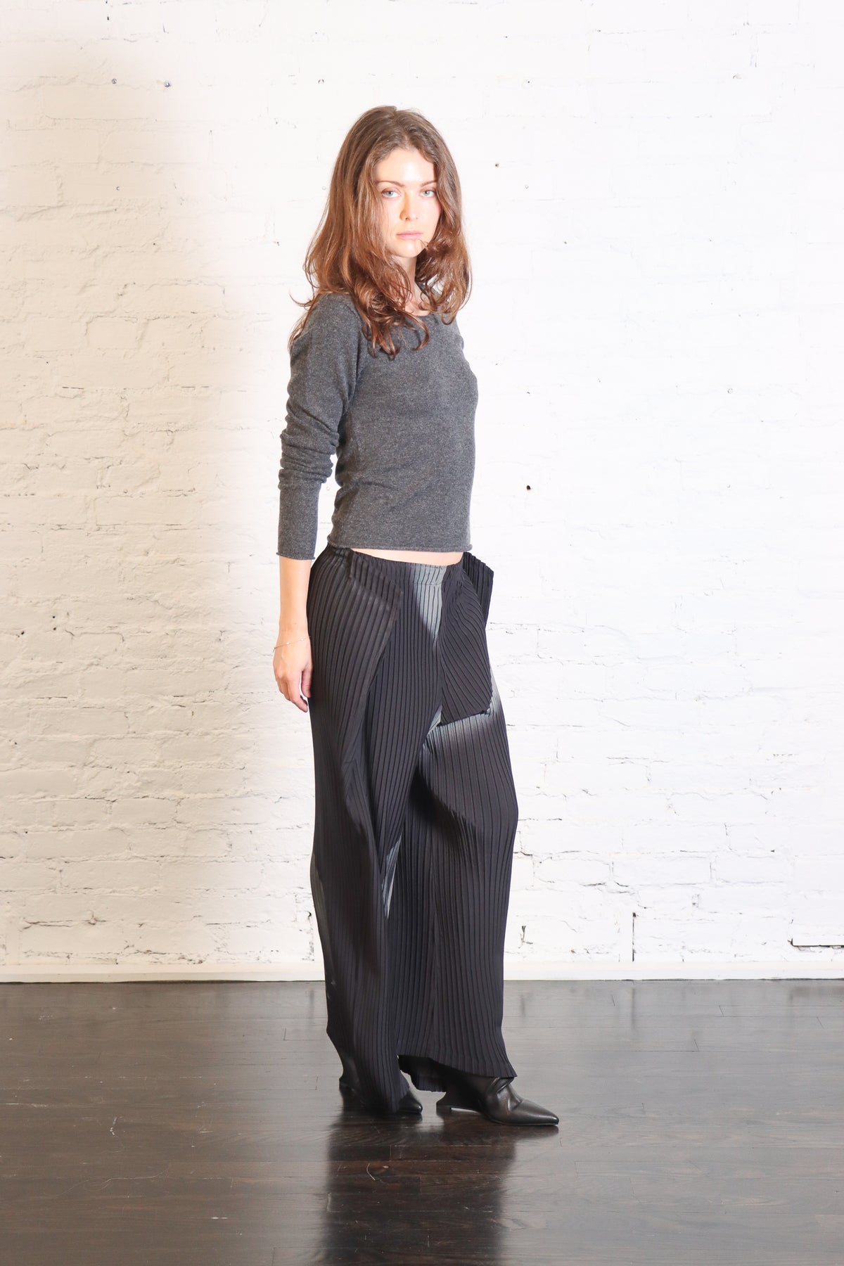 Hands of Lover Pleats Pants in Black-Hued by Issey Miyake-Issey Miyake-Idlewild-Cincinnati