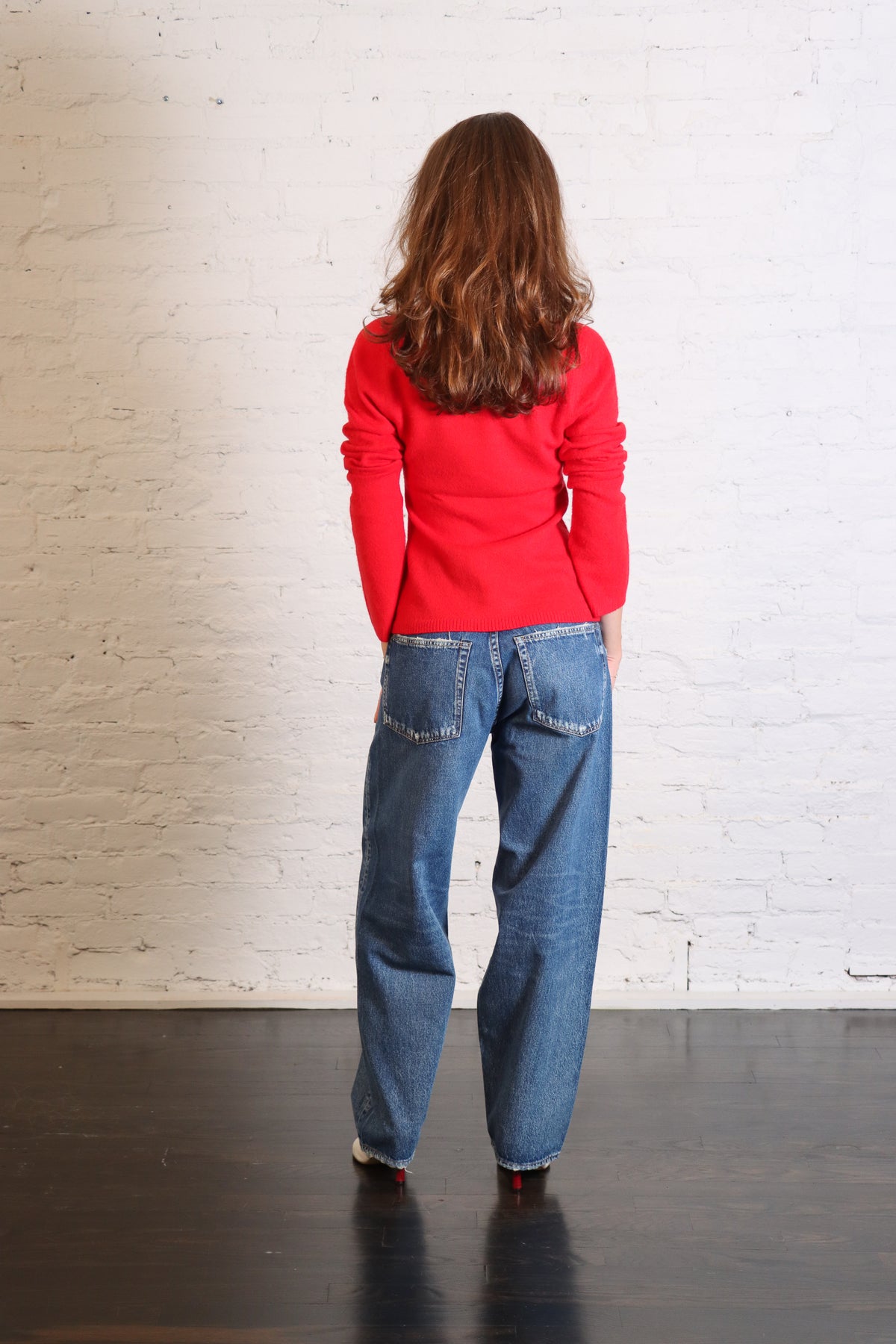 Judia Fluffy Sweater in Retro Red by Rodebjer-Rodebjer-Idlewild-Cincinnati