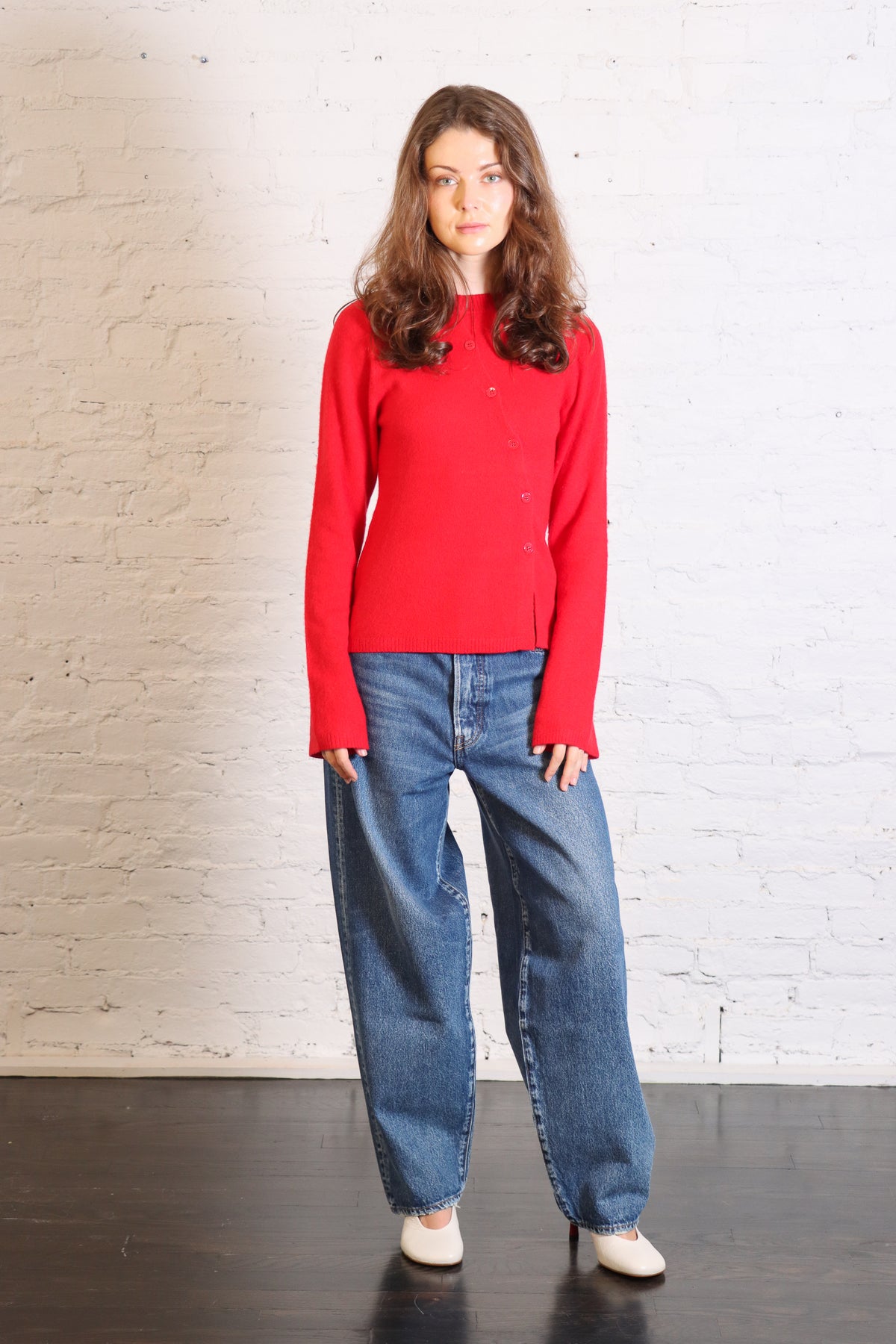 Judia Fluffy Sweater in Retro Red by Rodebjer-Rodebjer-Idlewild-Cincinnati